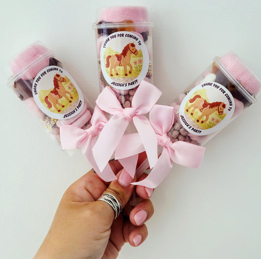 Sweet push pops- Sweets- Party Favours-Horse inspired push pop - Horse themed