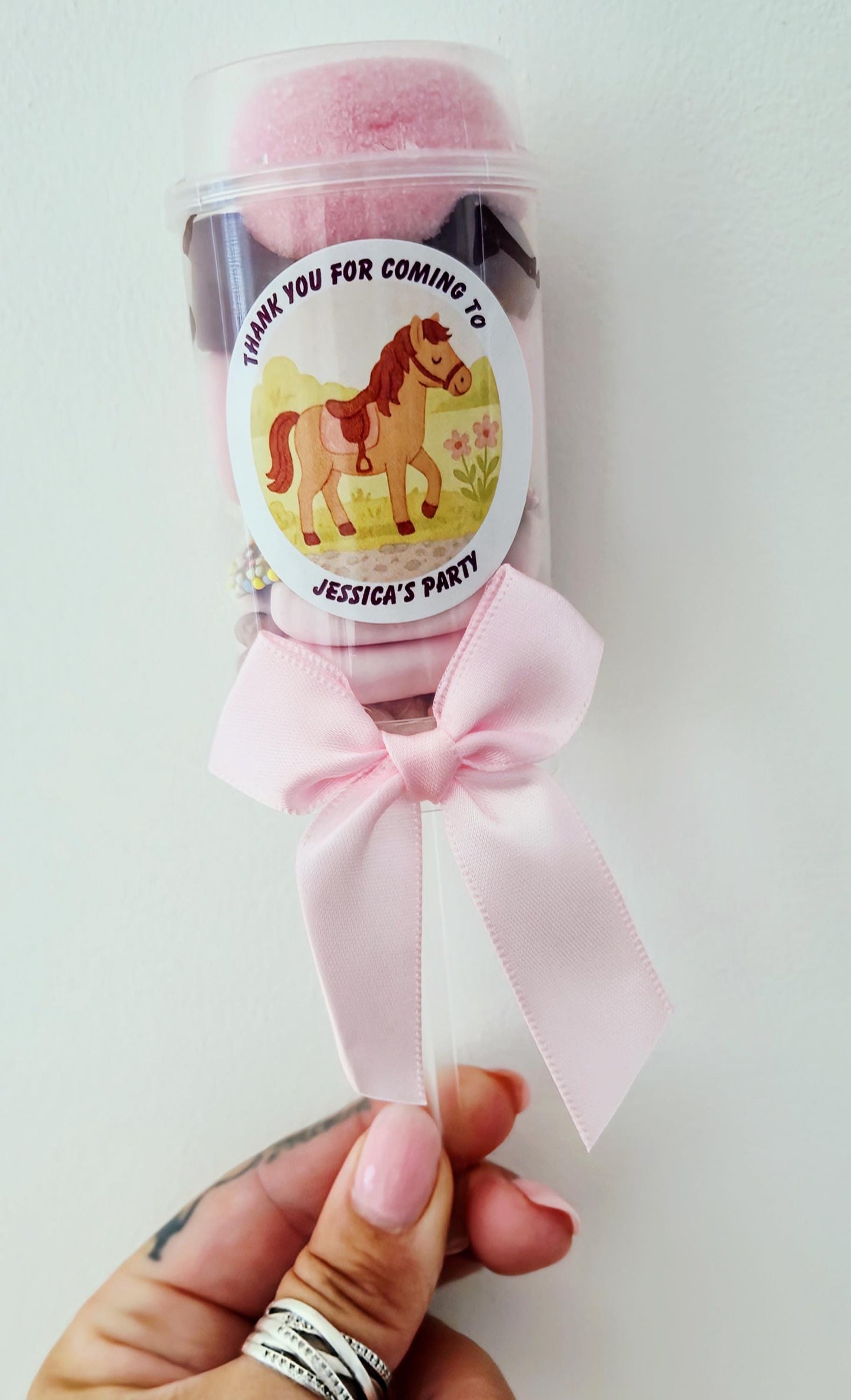 Sweet push pops- Sweets- Party Favours-Horse inspired push pop - Horse themed