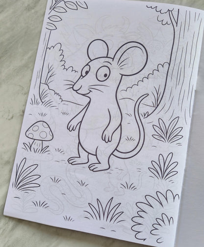 Gruffalo inspired personalised colouring book - Party favour - Kids Party