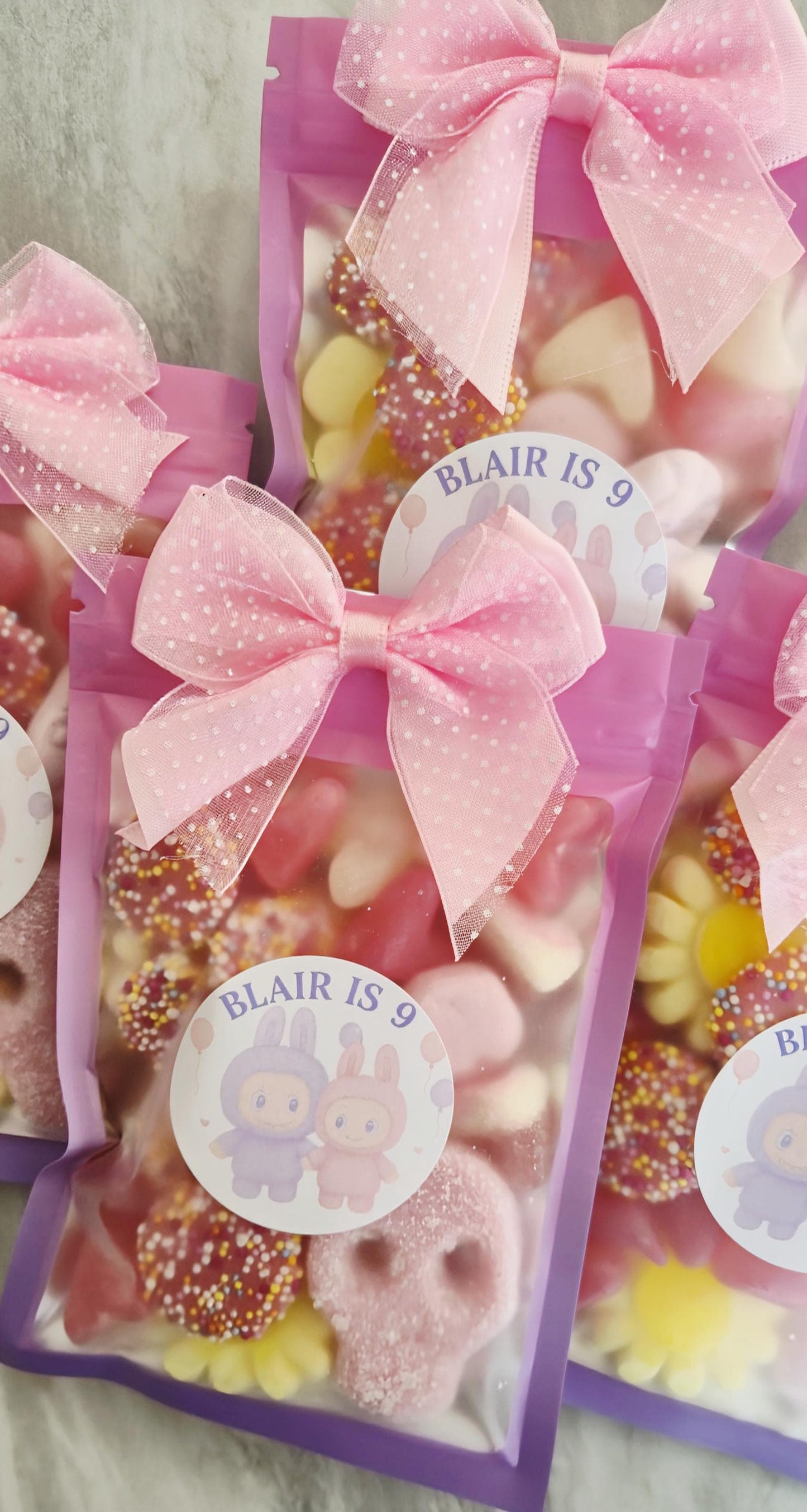 Labubu sweet pouch- Sweets- Party Favours-Labubu inspired - Labubu themed