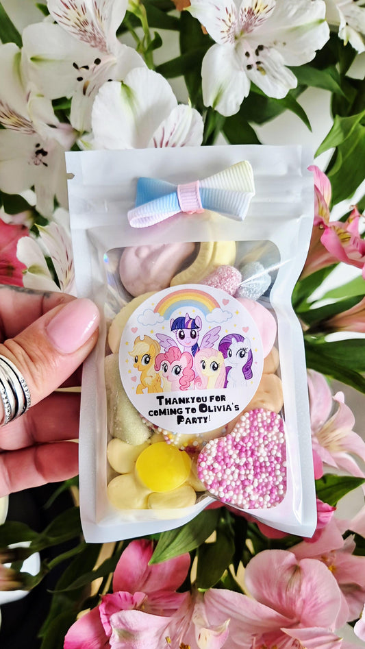 My-Little-Pony Inspired Sweet pouches- Party Favours - Birthday