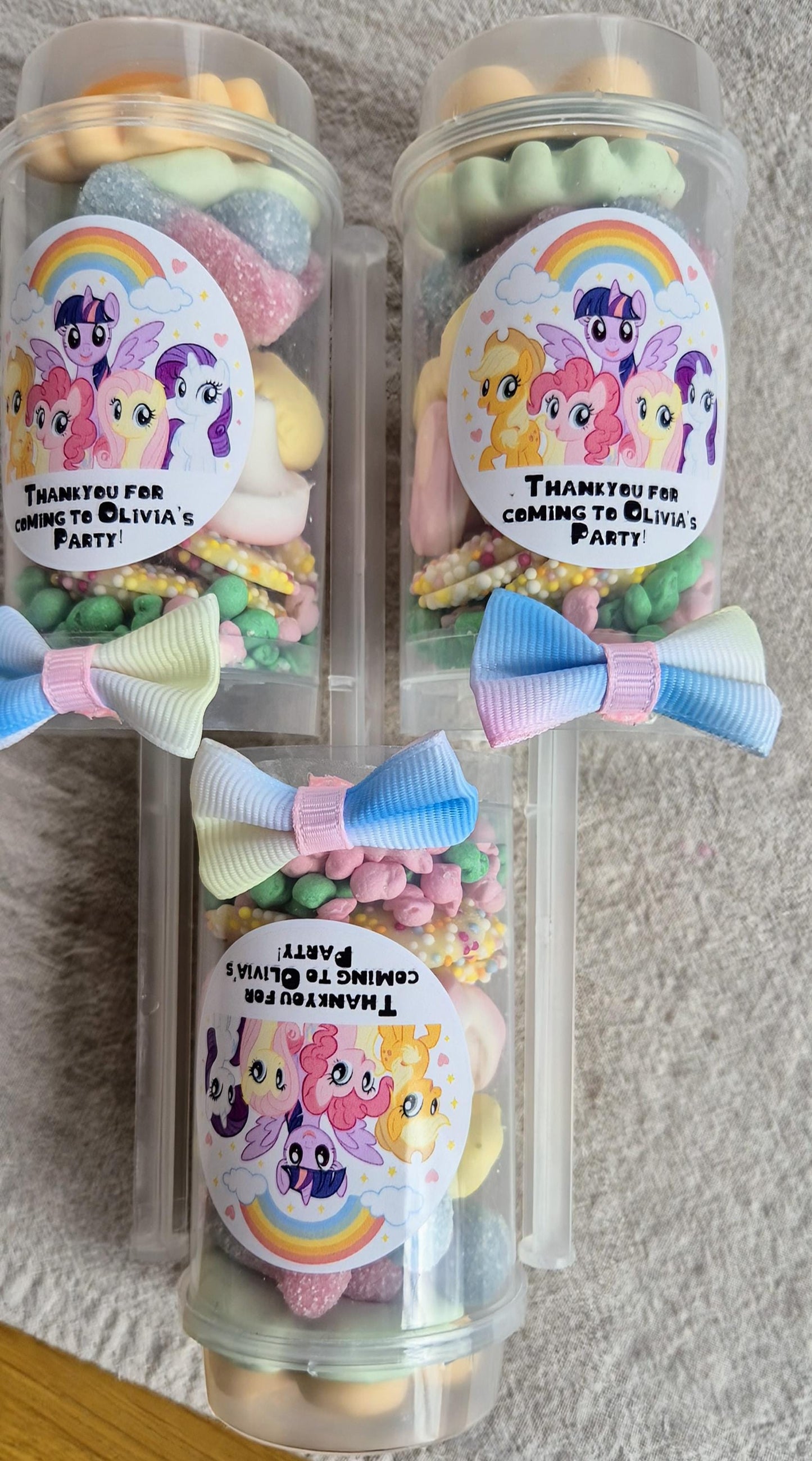 Sweet push pops- Sweets- Party Favours- my little pony inspired push pop
