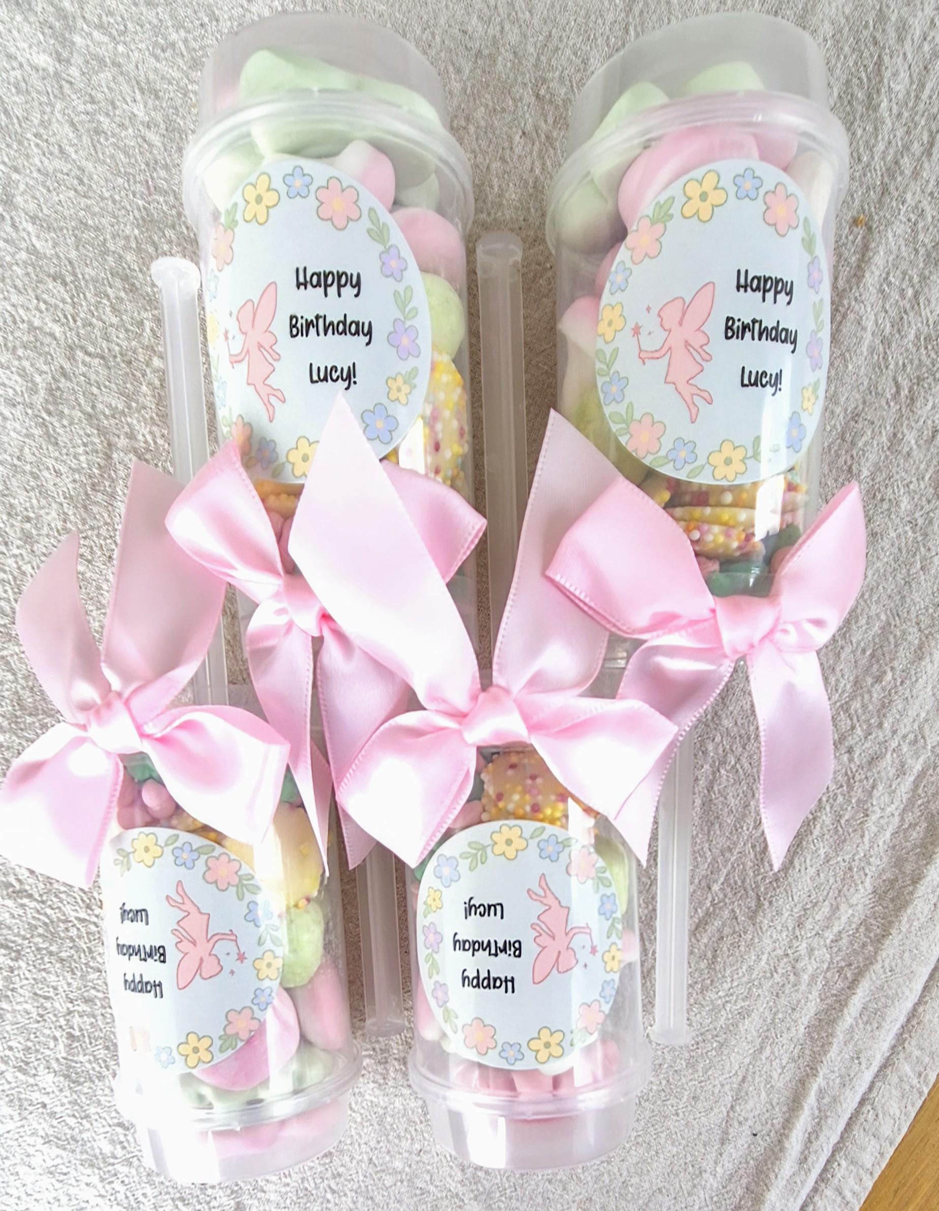Sweet push pops- Sweets- Party Favours- Fairy inspired push pop