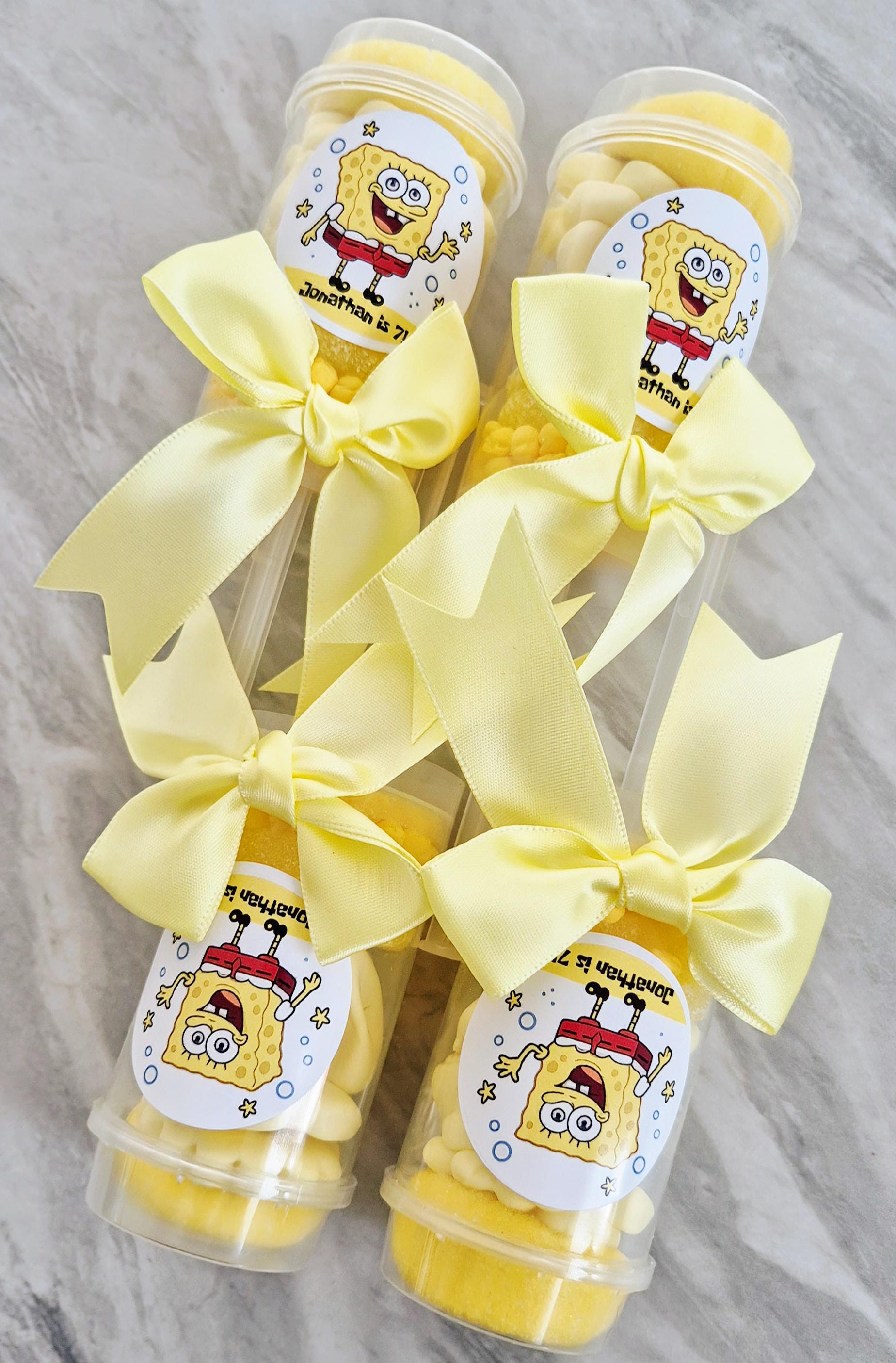 Spongebob- inspired sweet push pop - Party favour - spongebob- theme inspired - Birthday party - Prefilled sweet push pops