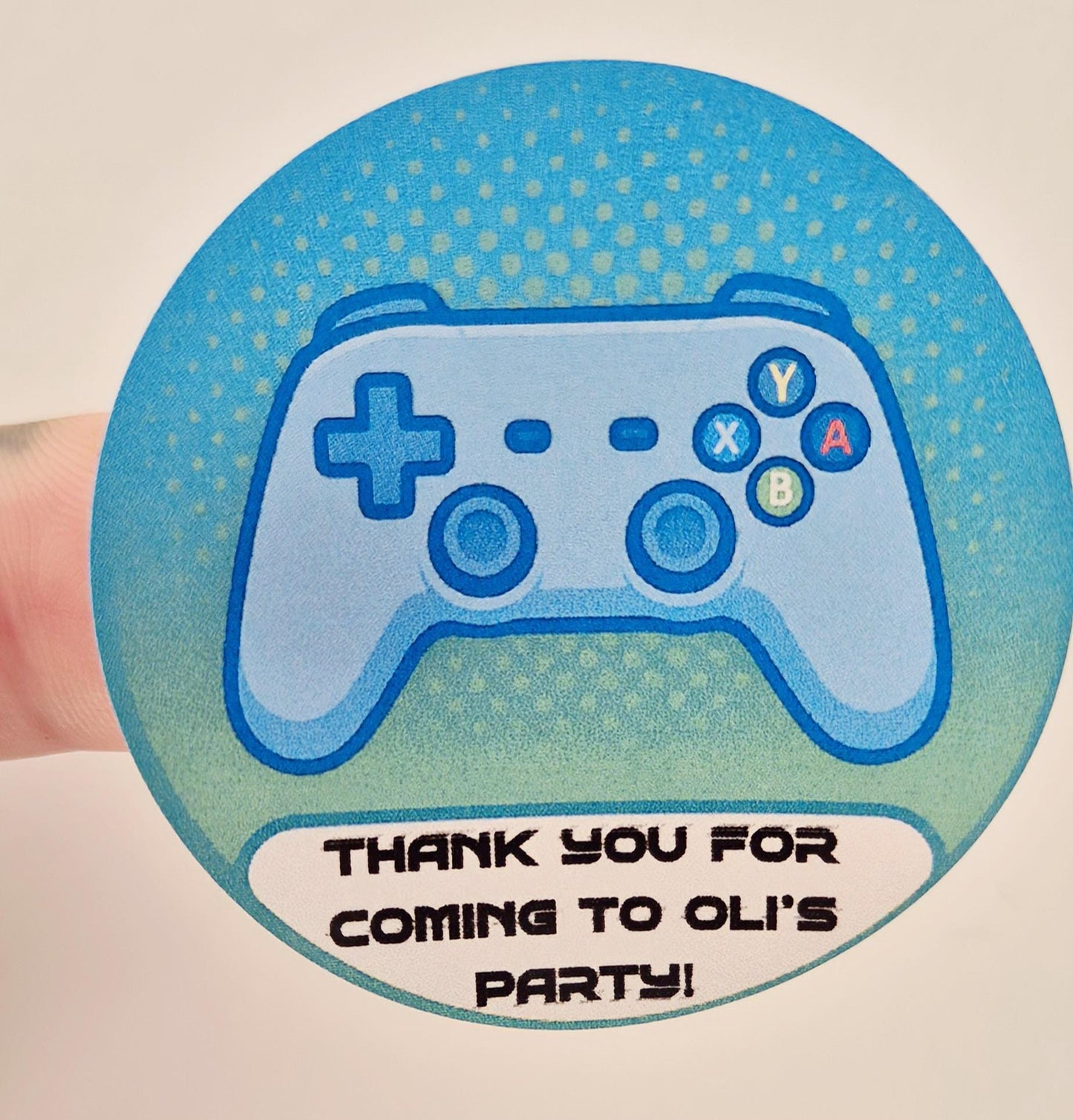 Gaming inspired stickers- Gaming themed 24 Glossy stickers- 45mm circular stickers a4 sheet - 24 in total