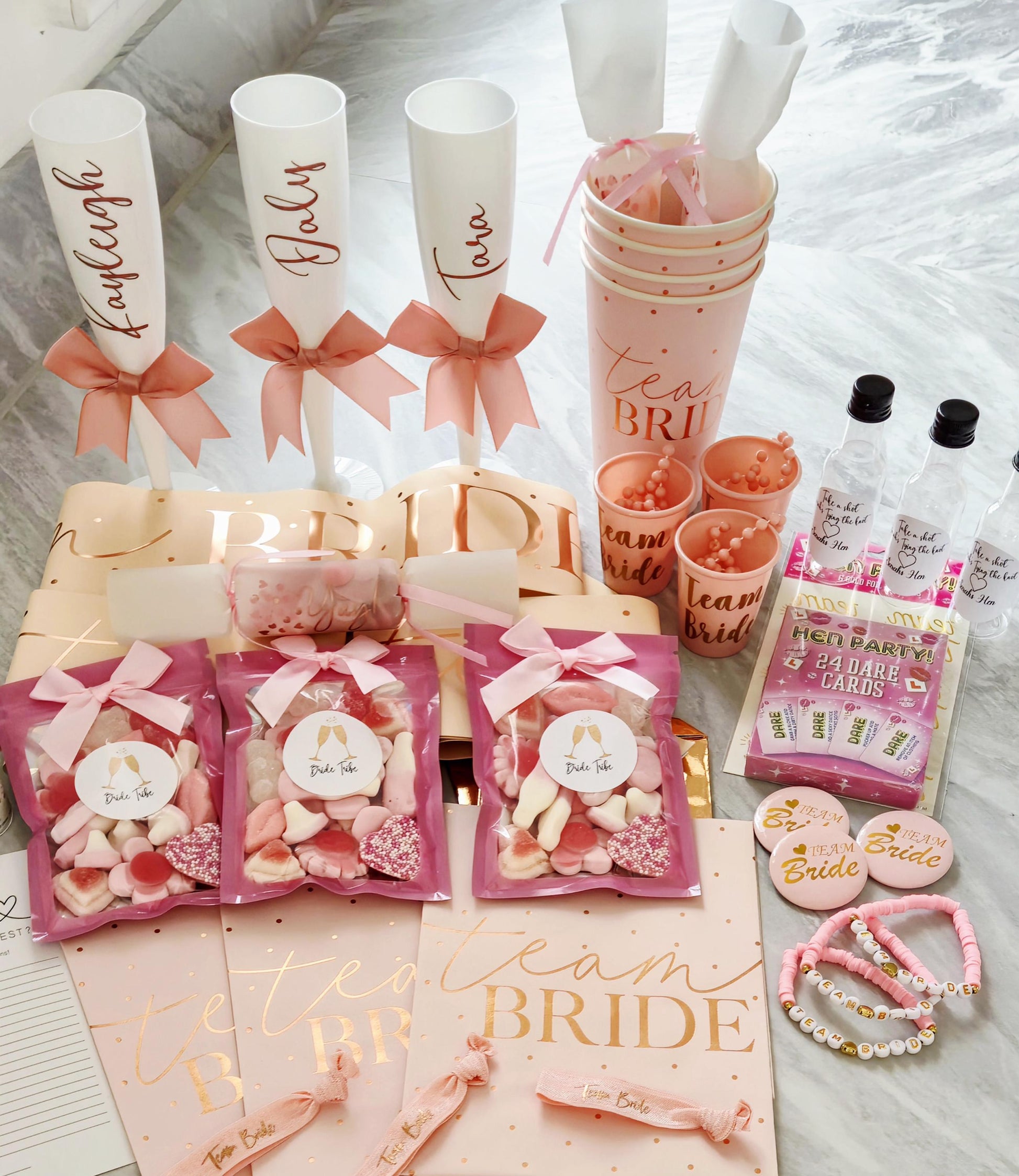 Prefilled Bride Tribe Hen Party Goody Bags