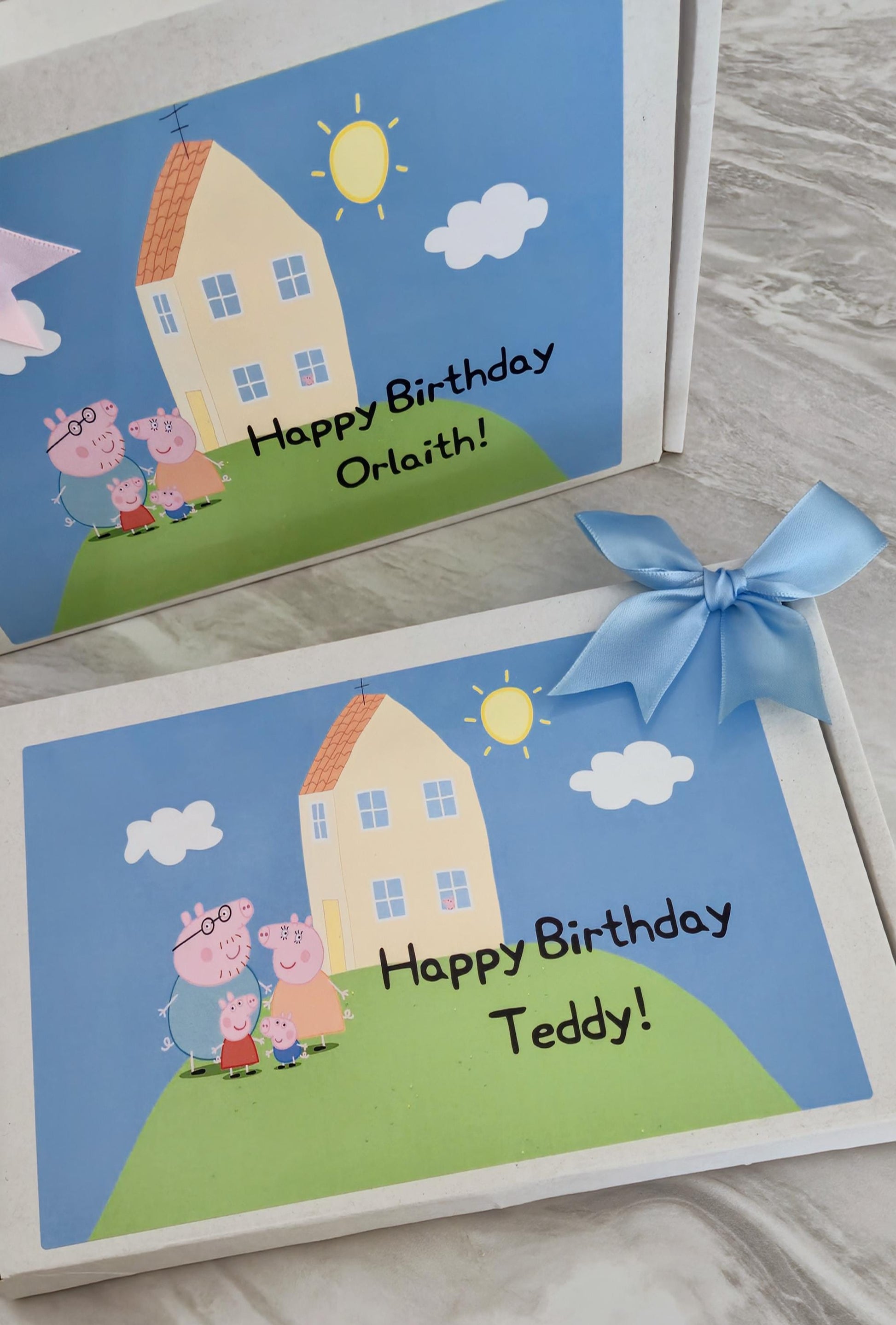 Peppa' inspired gift box- Peppa-inspired- Birthday gift- Postal gift - Letterbox gift