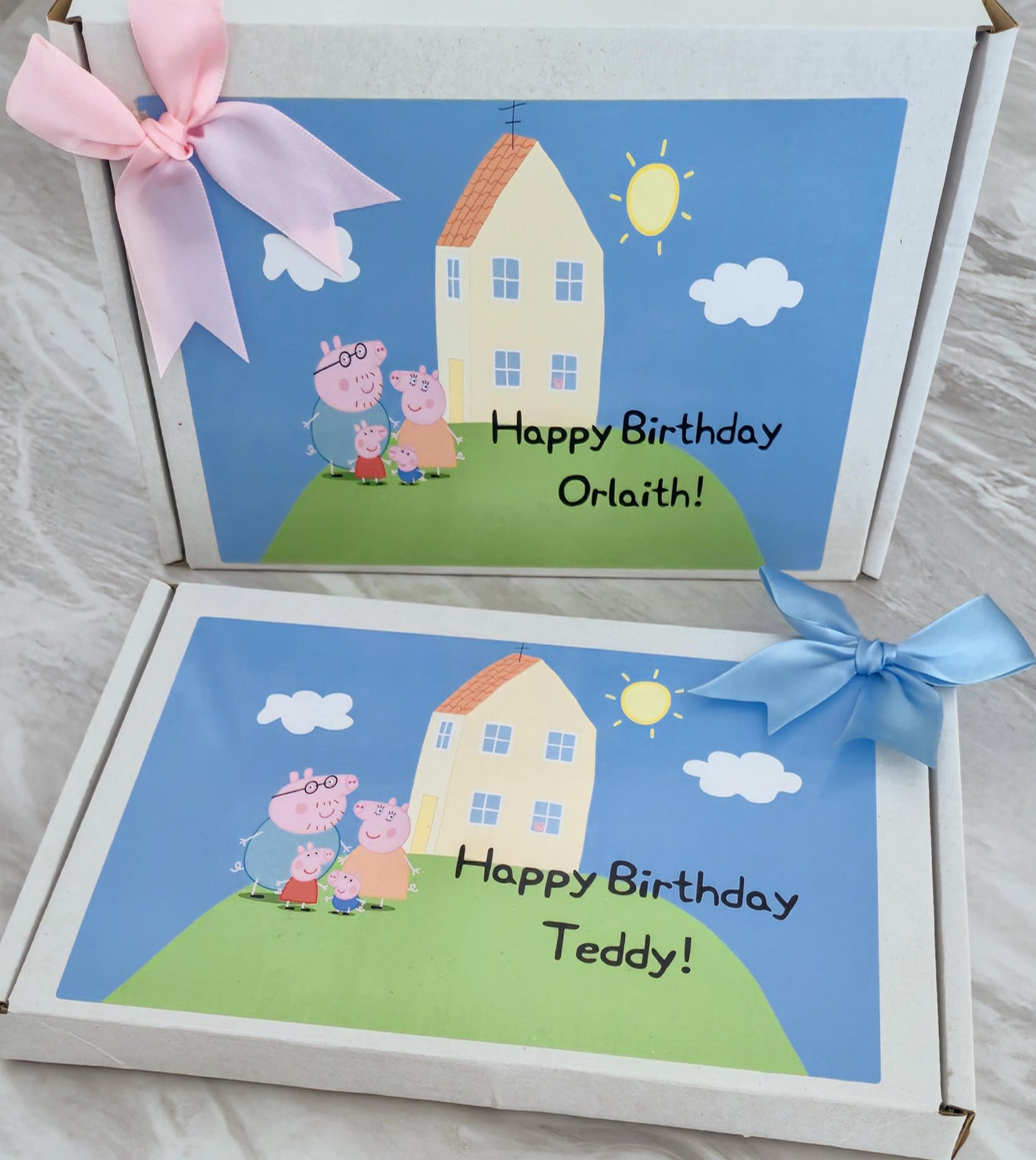Peppa' inspired gift box- Peppa-inspired- Birthday gift- Postal gift - Letterbox gift
