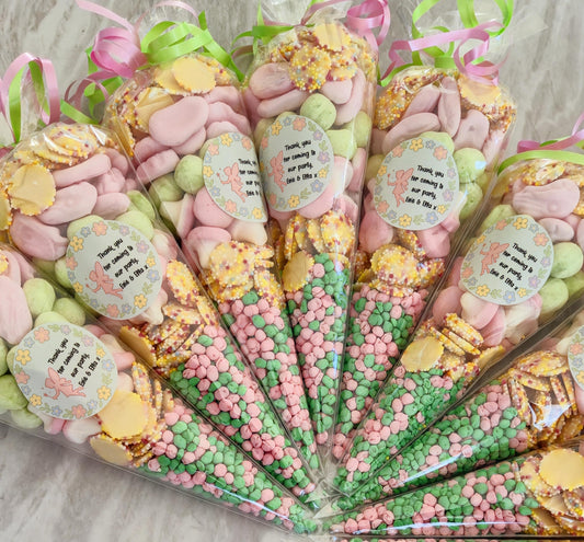 Fairy themed - inspired sweet cones- party favours