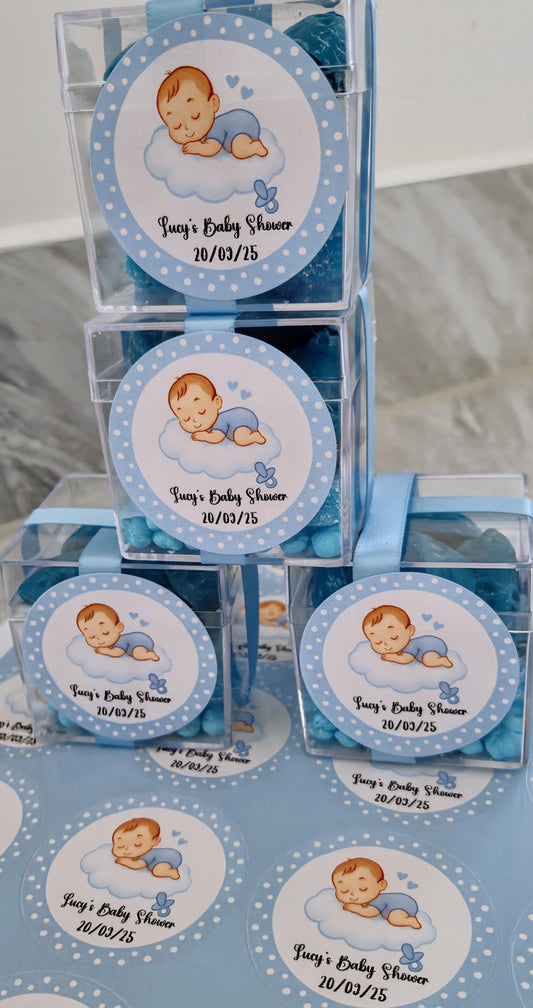 Blue baby shower sweet cubes - Sweet cubes- Baby boy - It's a boy