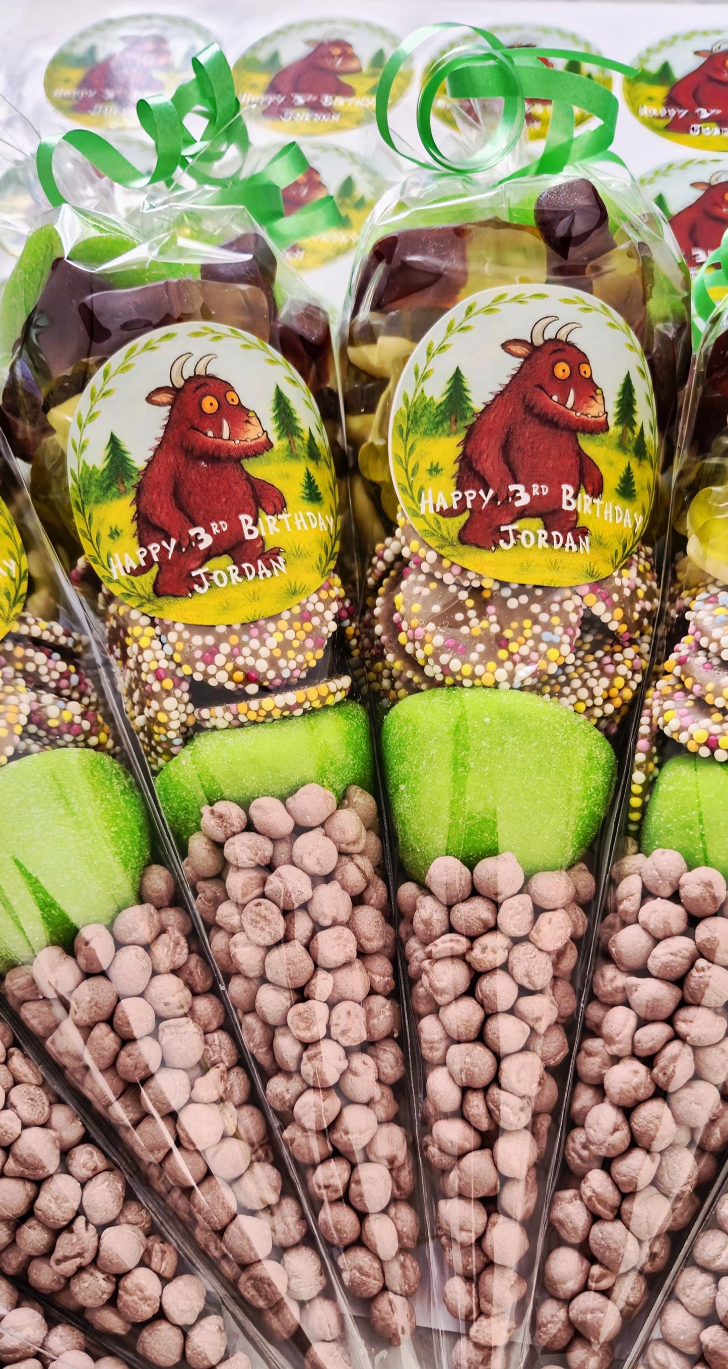Gruffalo themed party cones - sweet cones - party - Gruffalo party