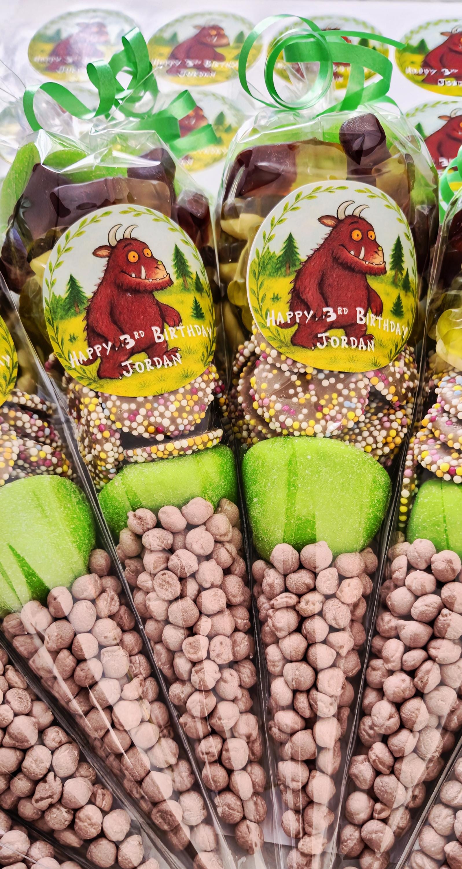 Gruffalo themed party cones - sweet cones - party - Gruffalo party