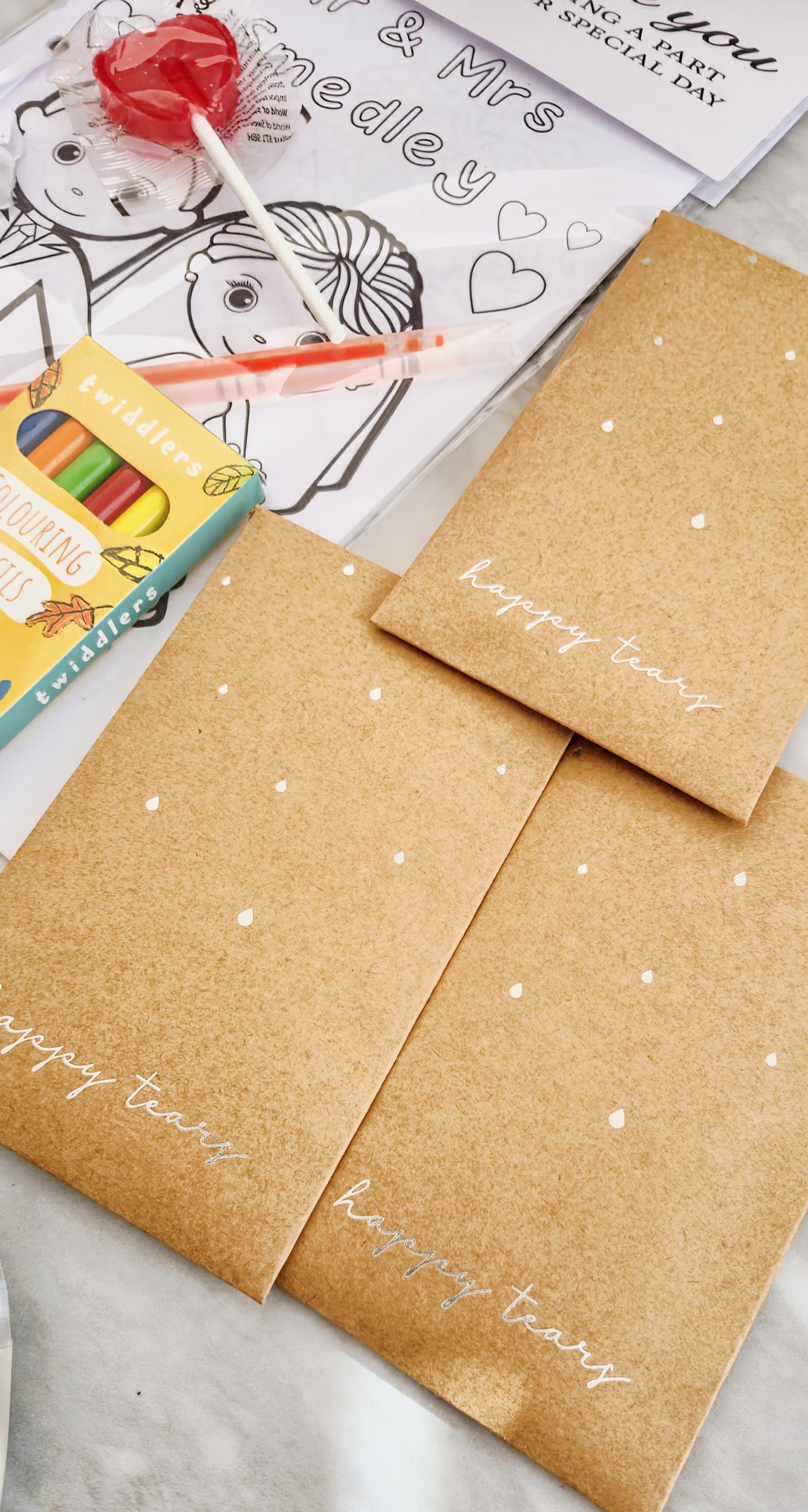 Personalized Children's Wedding Activity Box: Favors, Coloring Book & Sweets