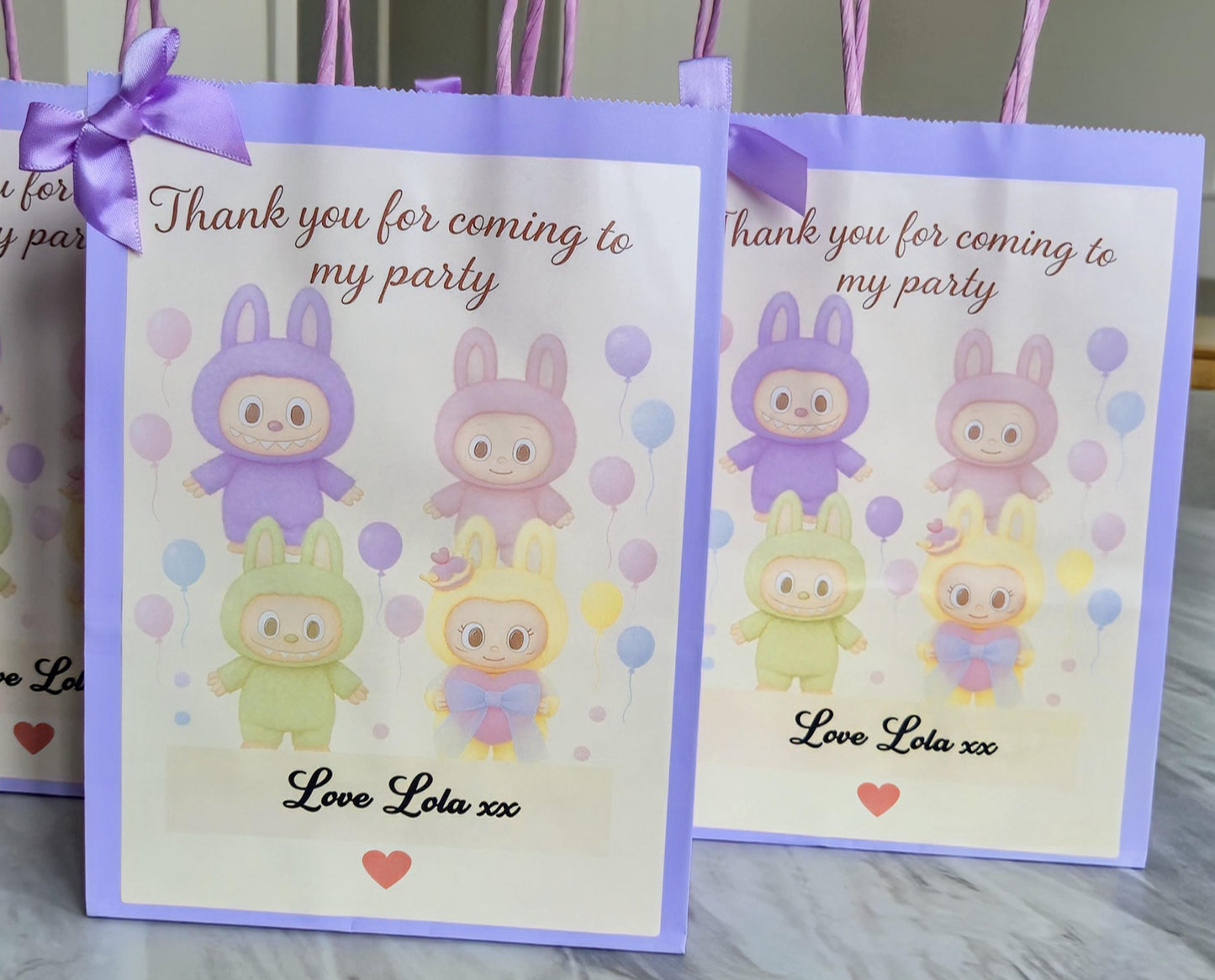 Labubu party bag - Personalised Labubu Party bag