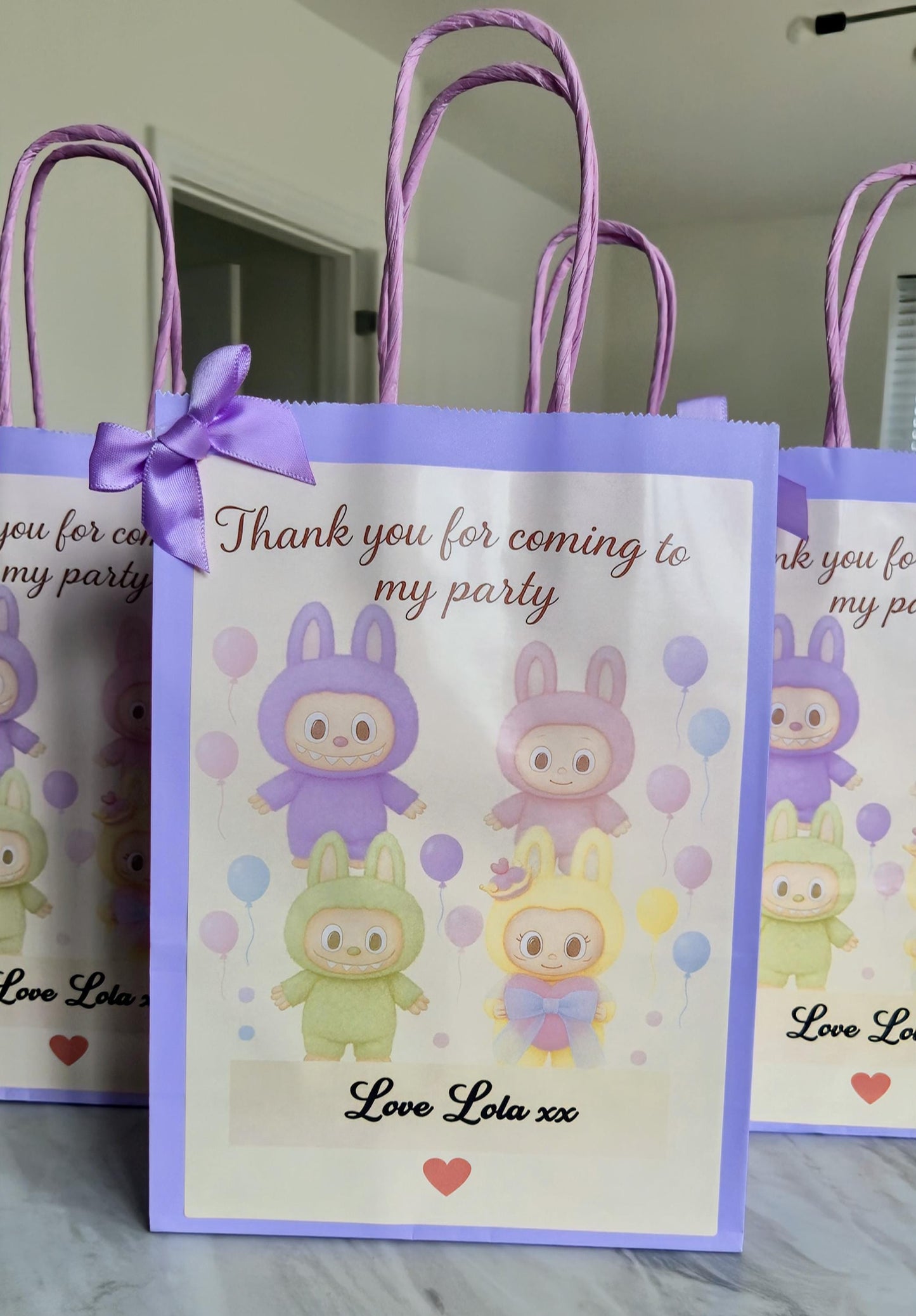 Labubu party bag - Personalised Labubu Party bag