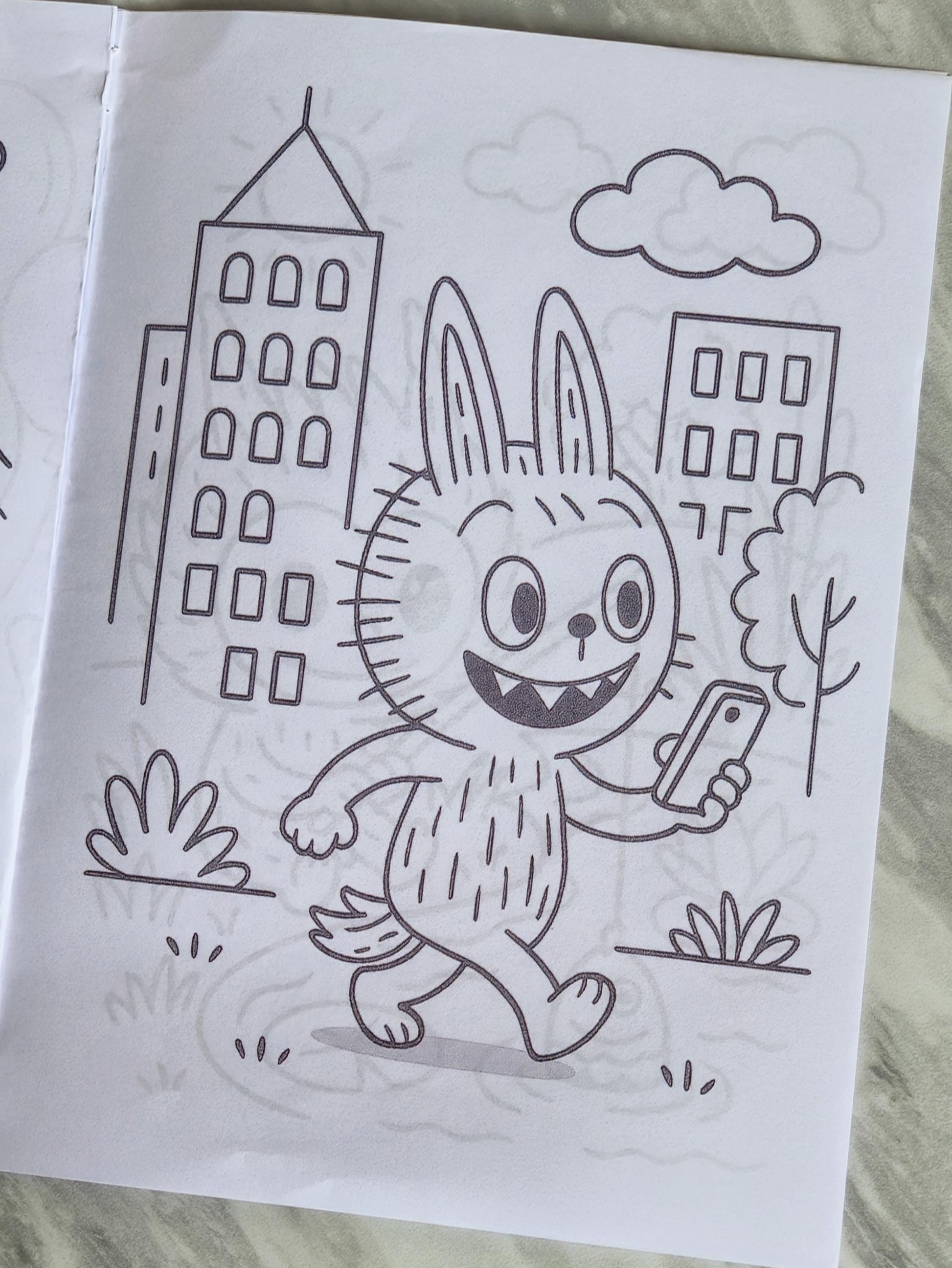 Labubu inspired personalised colouring book - Party favour - Kids Party