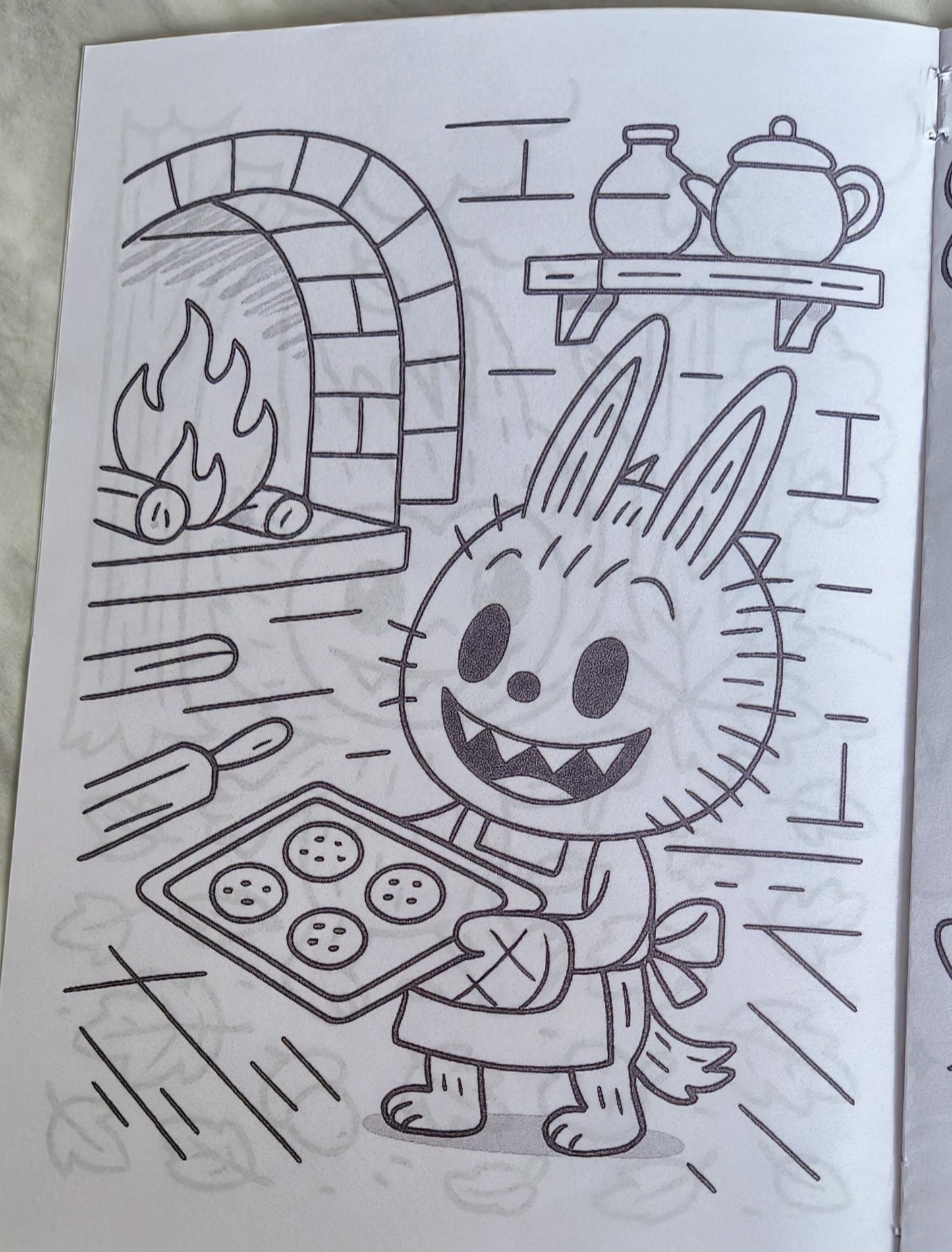 Labubu inspired personalised colouring book - Party favour - Kids Party