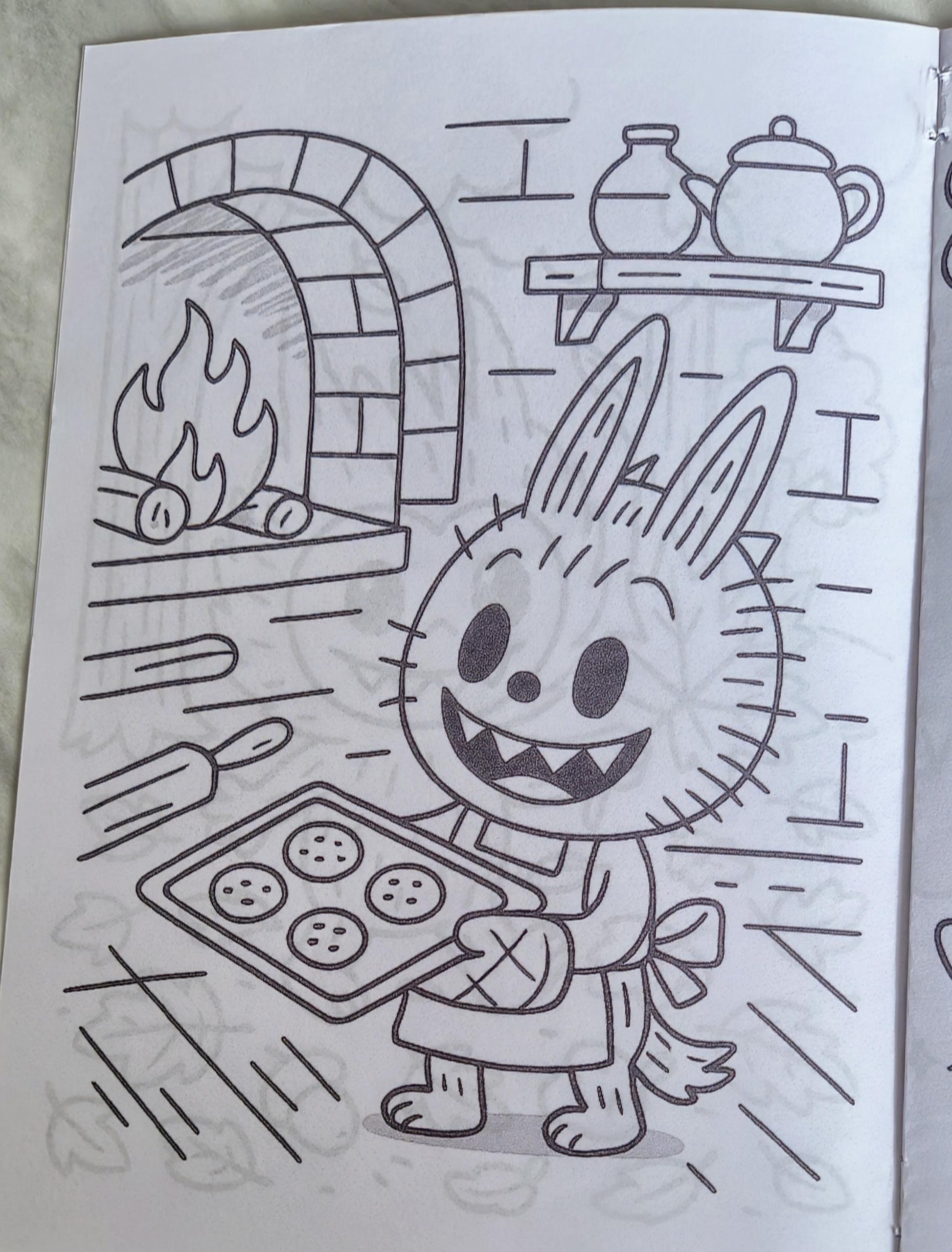 Labubu inspired personalised colouring book - Party favour - Kids Party