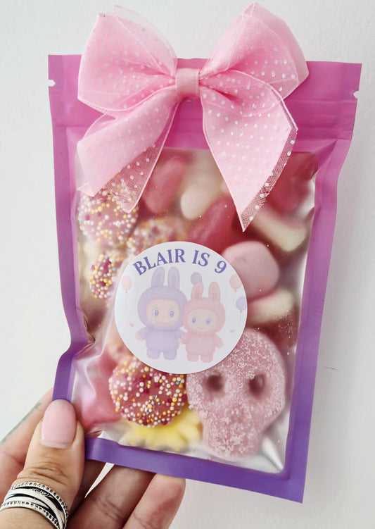 Labubu sweet pouch- Sweets- Party Favours-Labubu inspired - Labubu themed