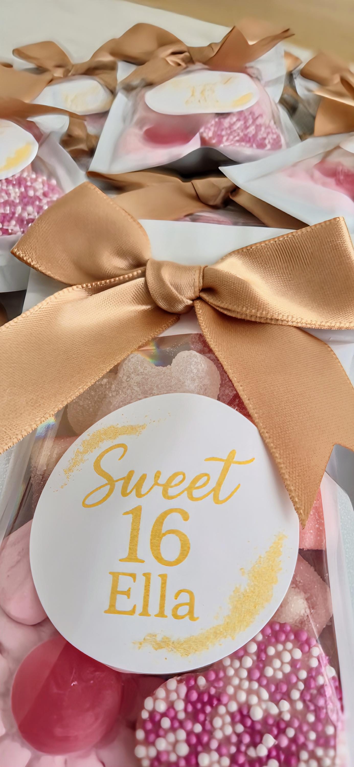 Party Favours | Birthdays | 16th Birthday Party | Sweet sixteen | prefilled sweet bags| personalised sweets