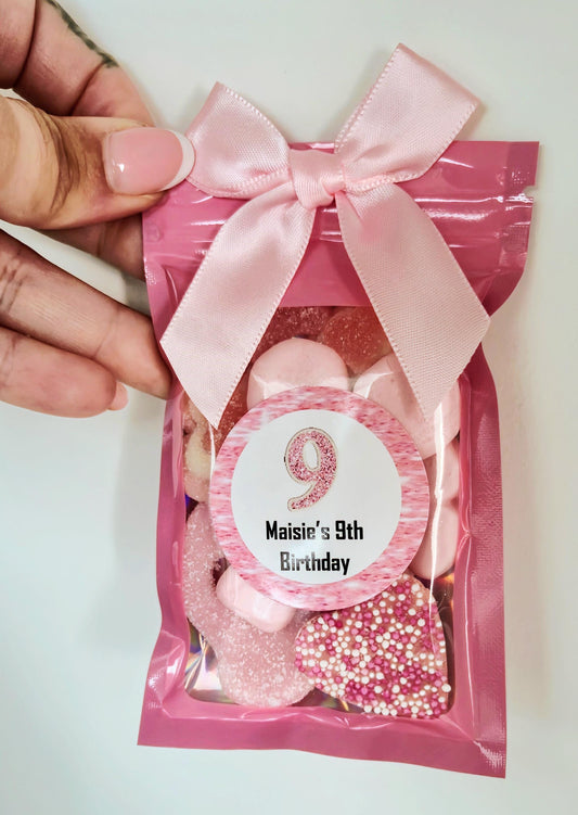 Party Favours | Birthdays | Girls Birthday Party | prefilled sweet bags| personalised sweets