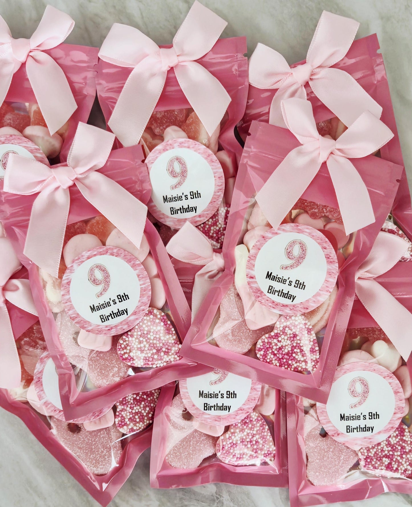 Party Favours | Birthdays | Girls Birthday Party | prefilled sweet bags| personalised sweets