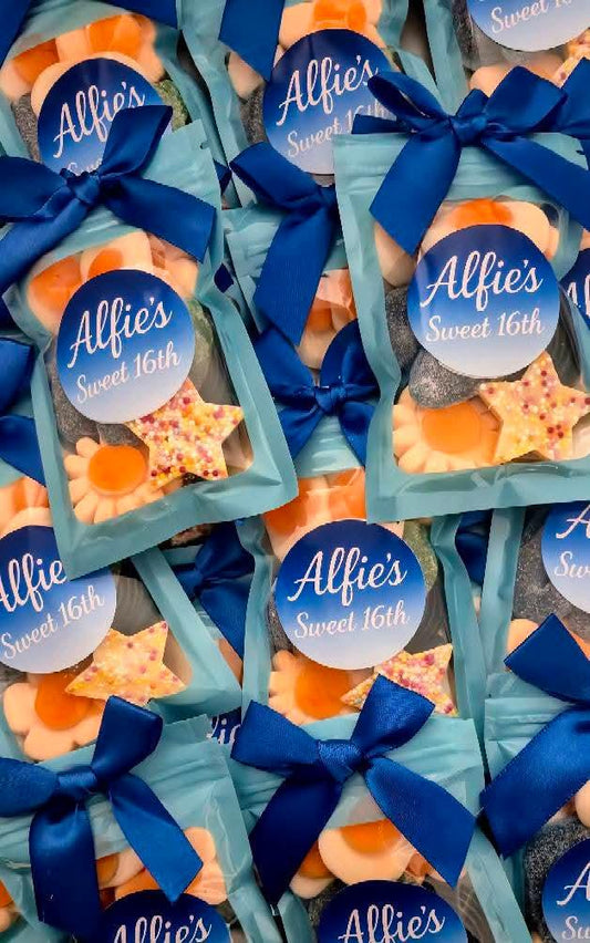 Party Favours | Birthdays | Boys Birthday Party | Sweet sixteen | prefilled sweet bags| personalised sweets