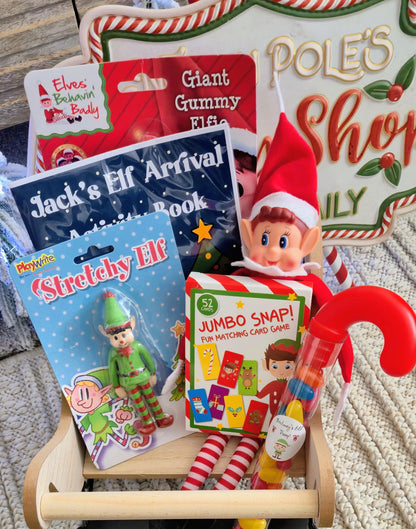 Personalized Elf Surprise Egg: Christmas Elf Delivery Gift Set