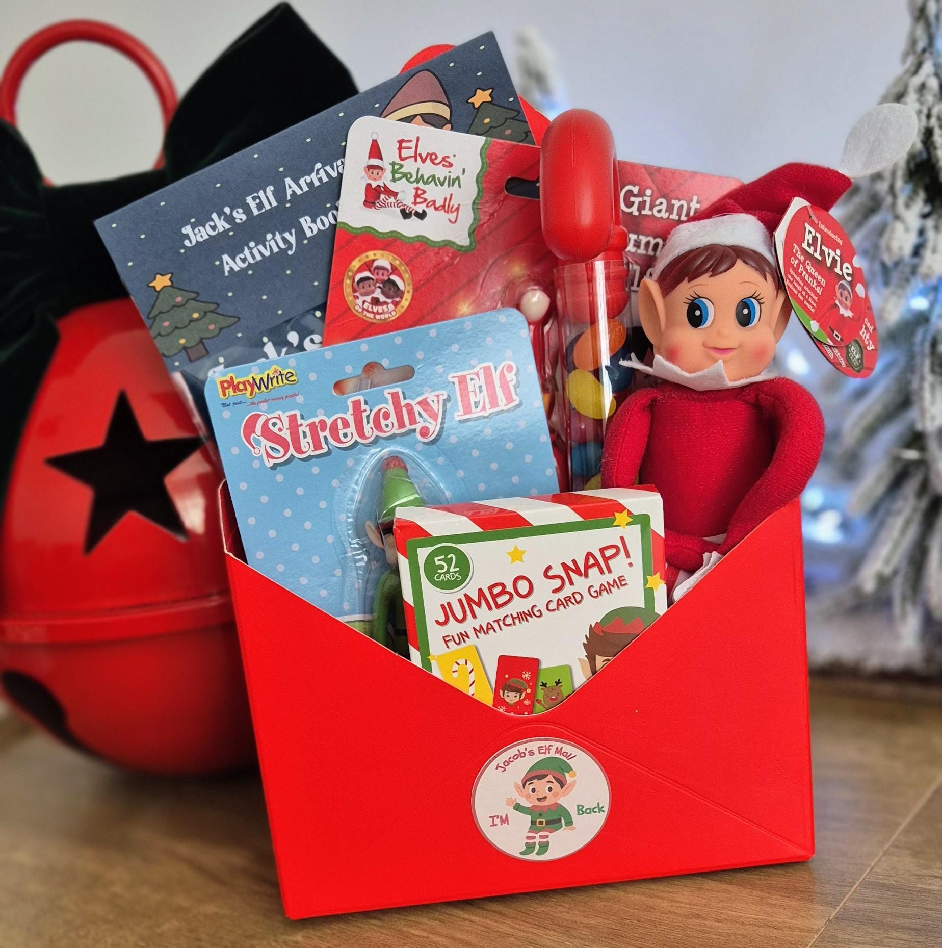 Personalized Elf Mail Gift Set: Surprise Christmas Delivery