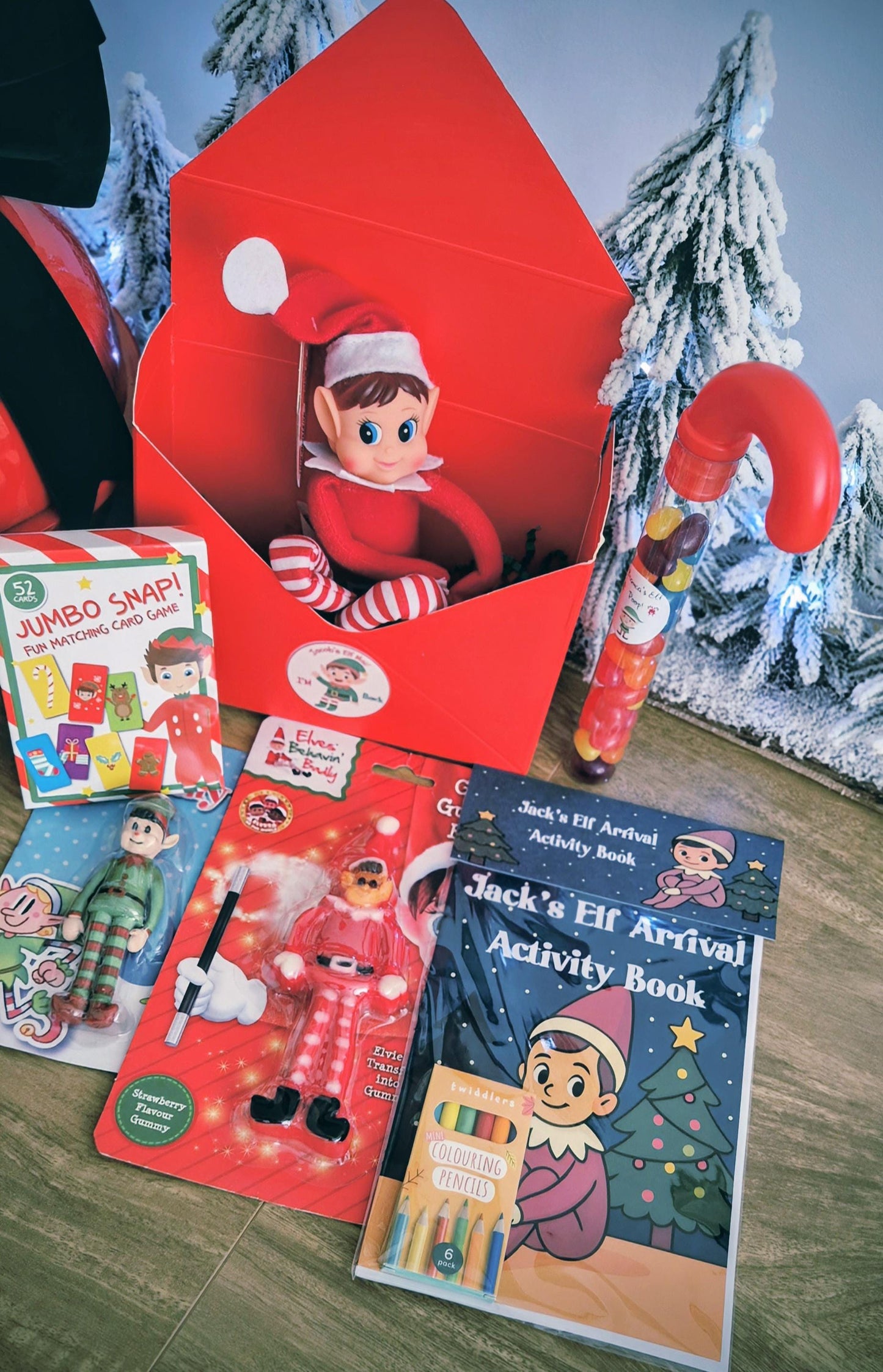 Personalized Elf Mail Gift Set: Surprise Christmas Delivery