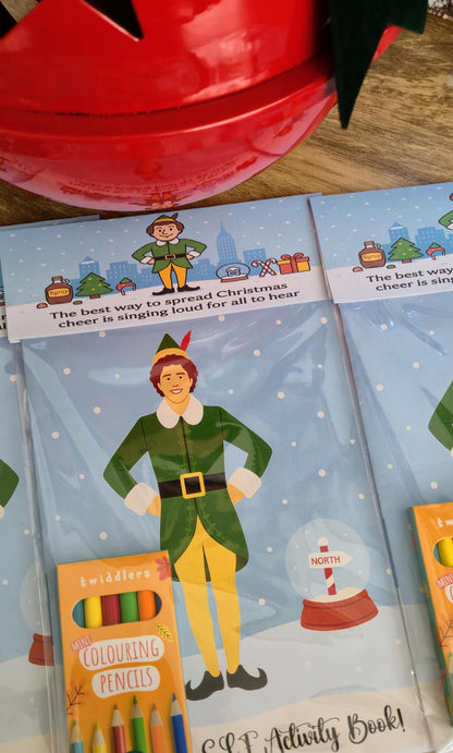 Christmas colouring activity pack - Stocking Filler- Xmas eve box - Elf-inspired