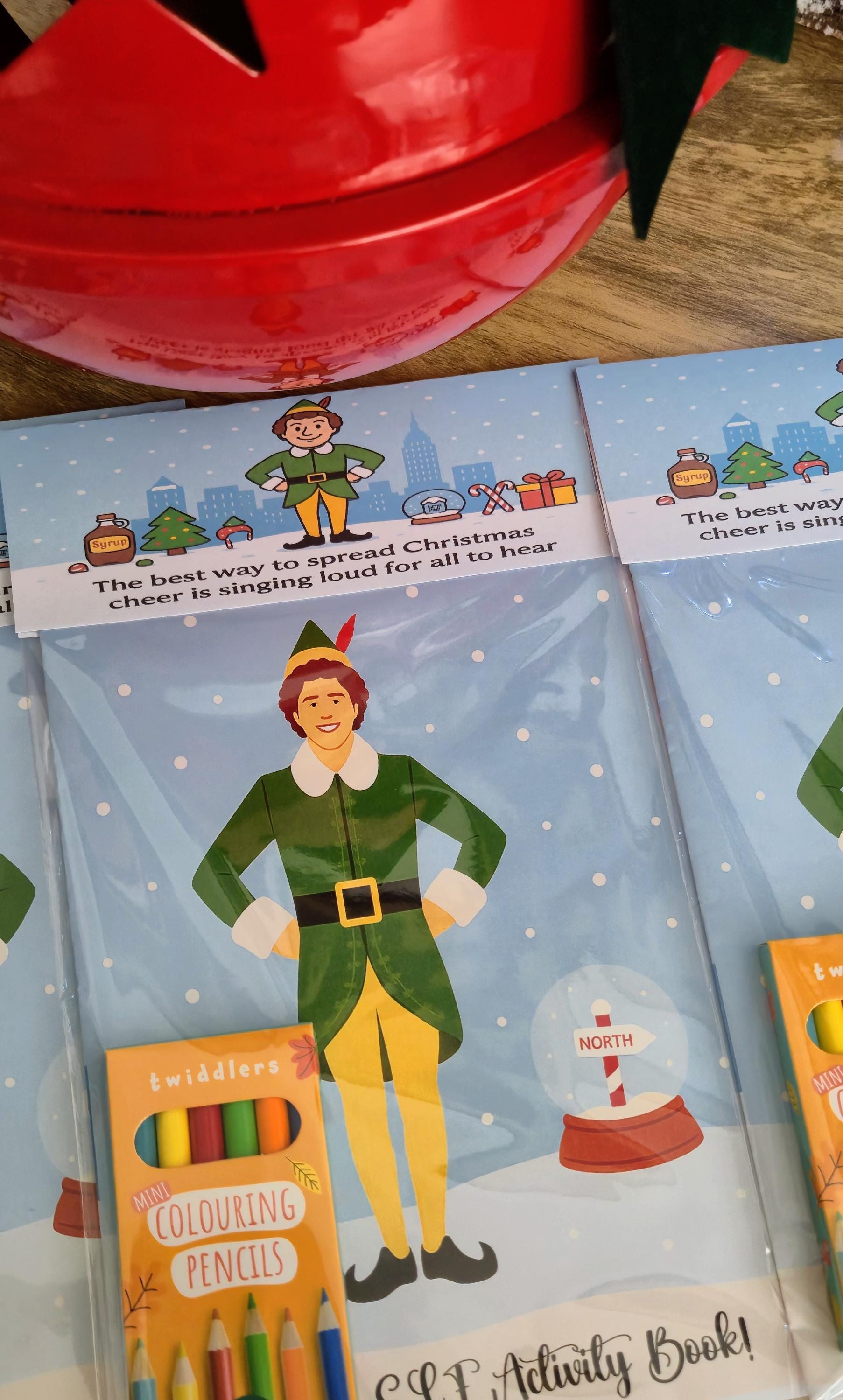 Christmas colouring activity pack - Stocking Filler- Xmas eve box - Elf-inspired