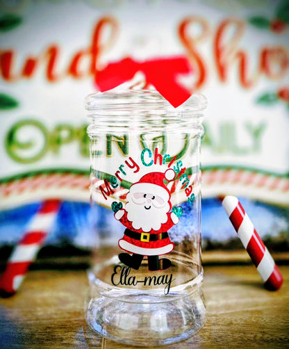 Personalised Grinch-mas sweet jars- Christmas - stocking filler - xmas eve box