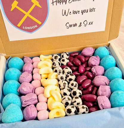 Personalized Football Sweets Letterbox Gift- Birthday