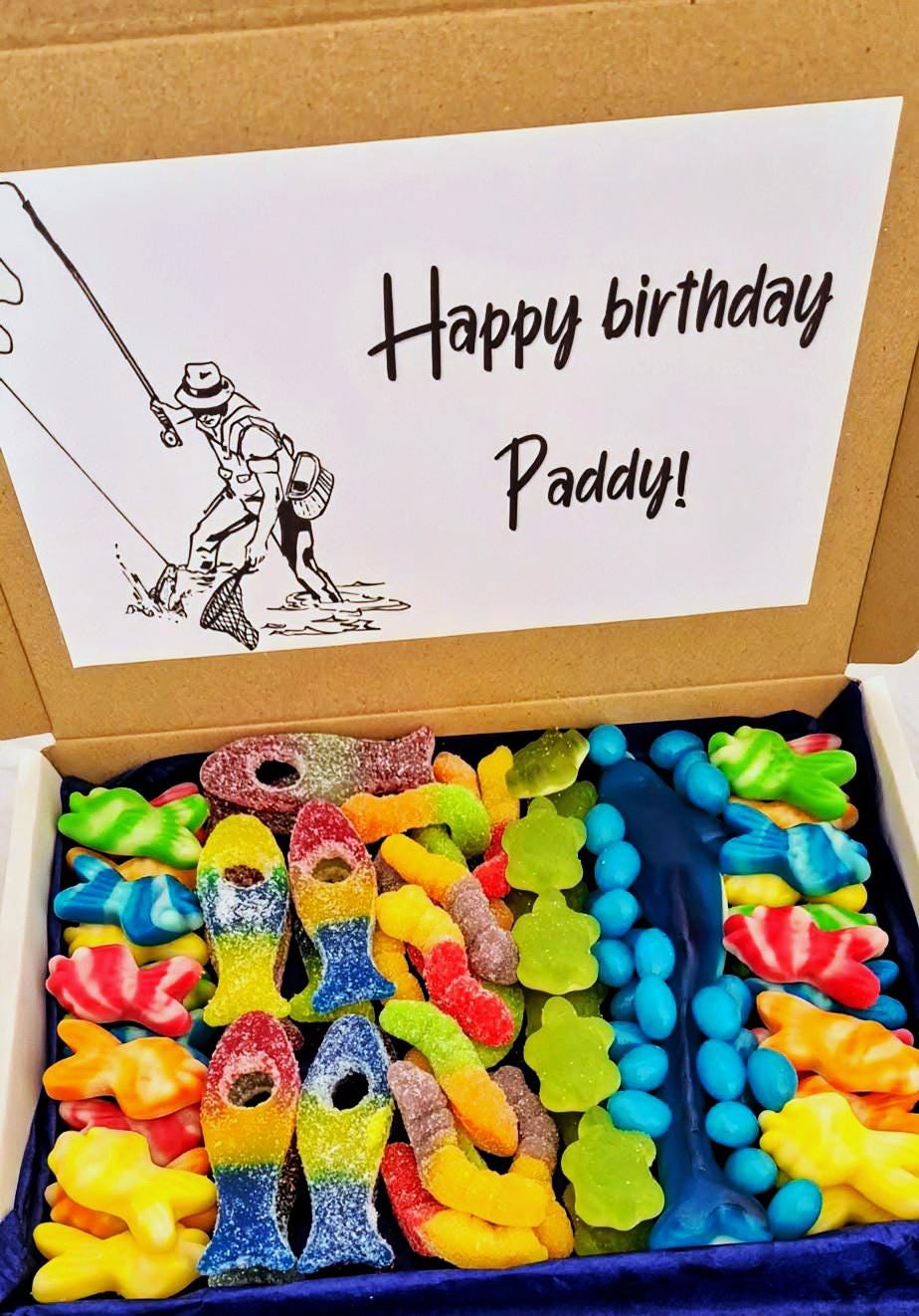 Fishing Lover Sweet Box: Novelty Birthday Gift