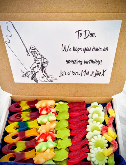 Fishing Lover Sweet Box: Novelty Birthday Gift