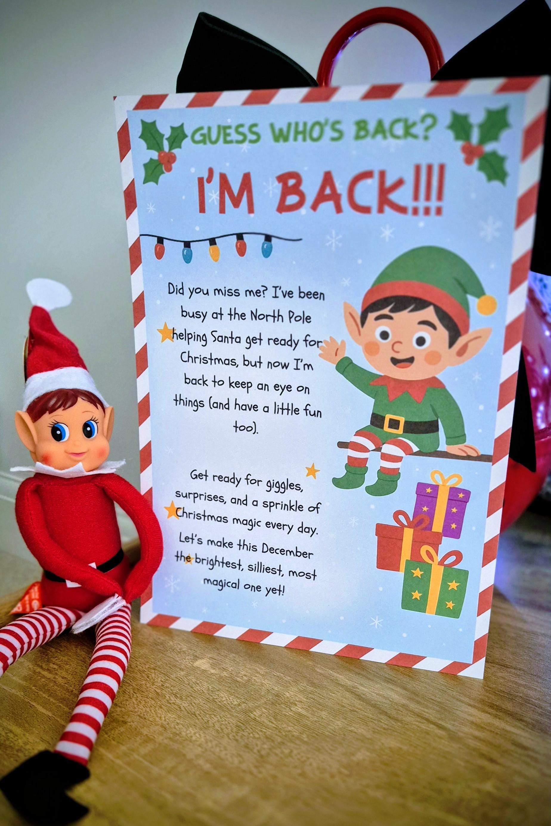Personalized Elf Arrival Letter: Festive Christmas Envelope