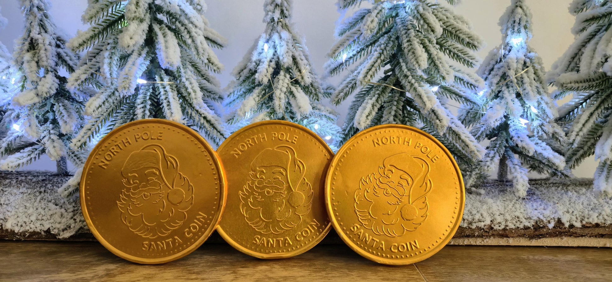 North Pole Chocolate Coins - Large Chocolate Coin - Santa Coin