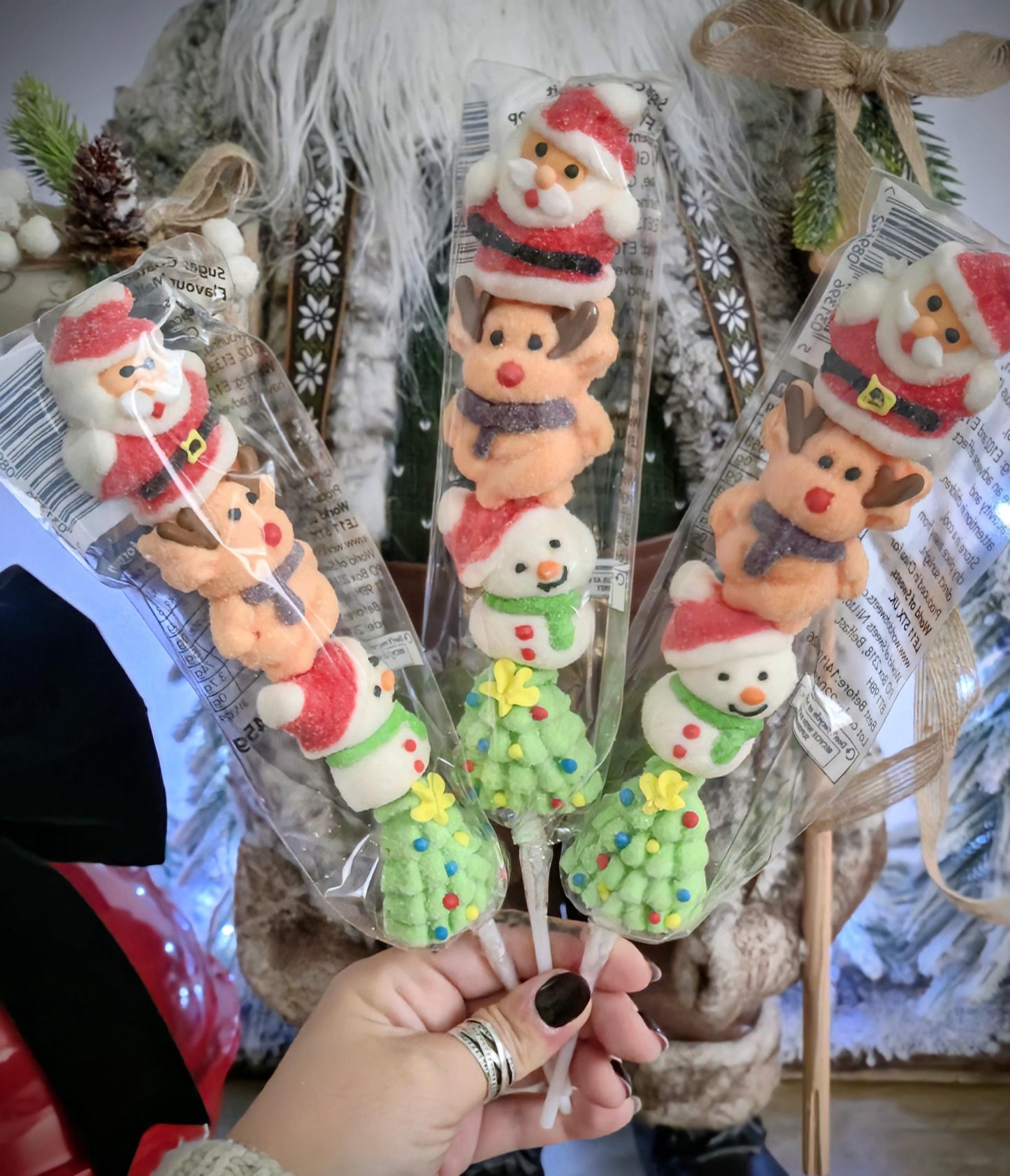 Candy festive mallow stacker - stocking filler- festive mallow lolly