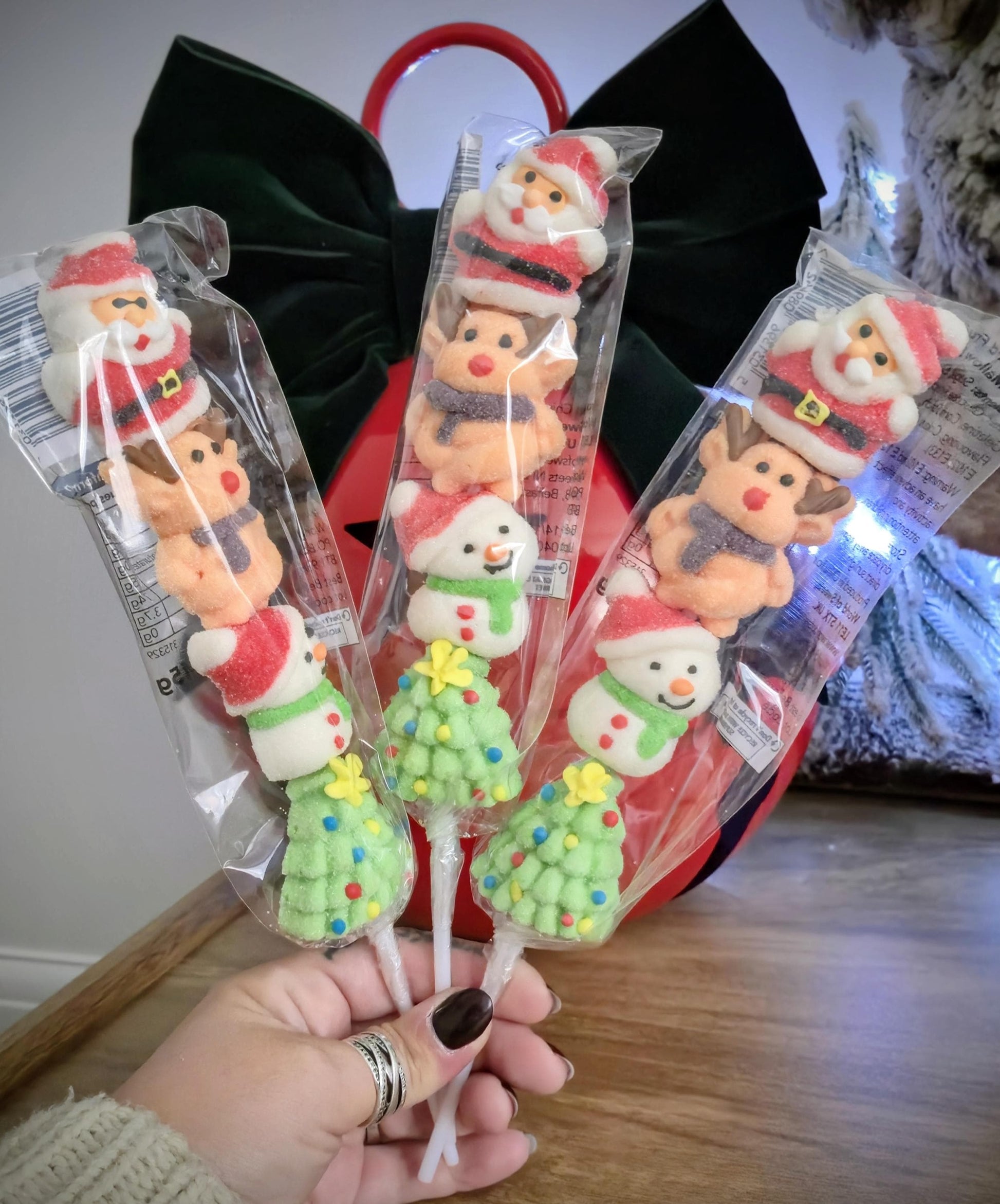 Candy festive mallow stacker - stocking filler- festive mallow lolly