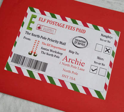 Santa letter - Naughty or Nice list - Scratch off letter