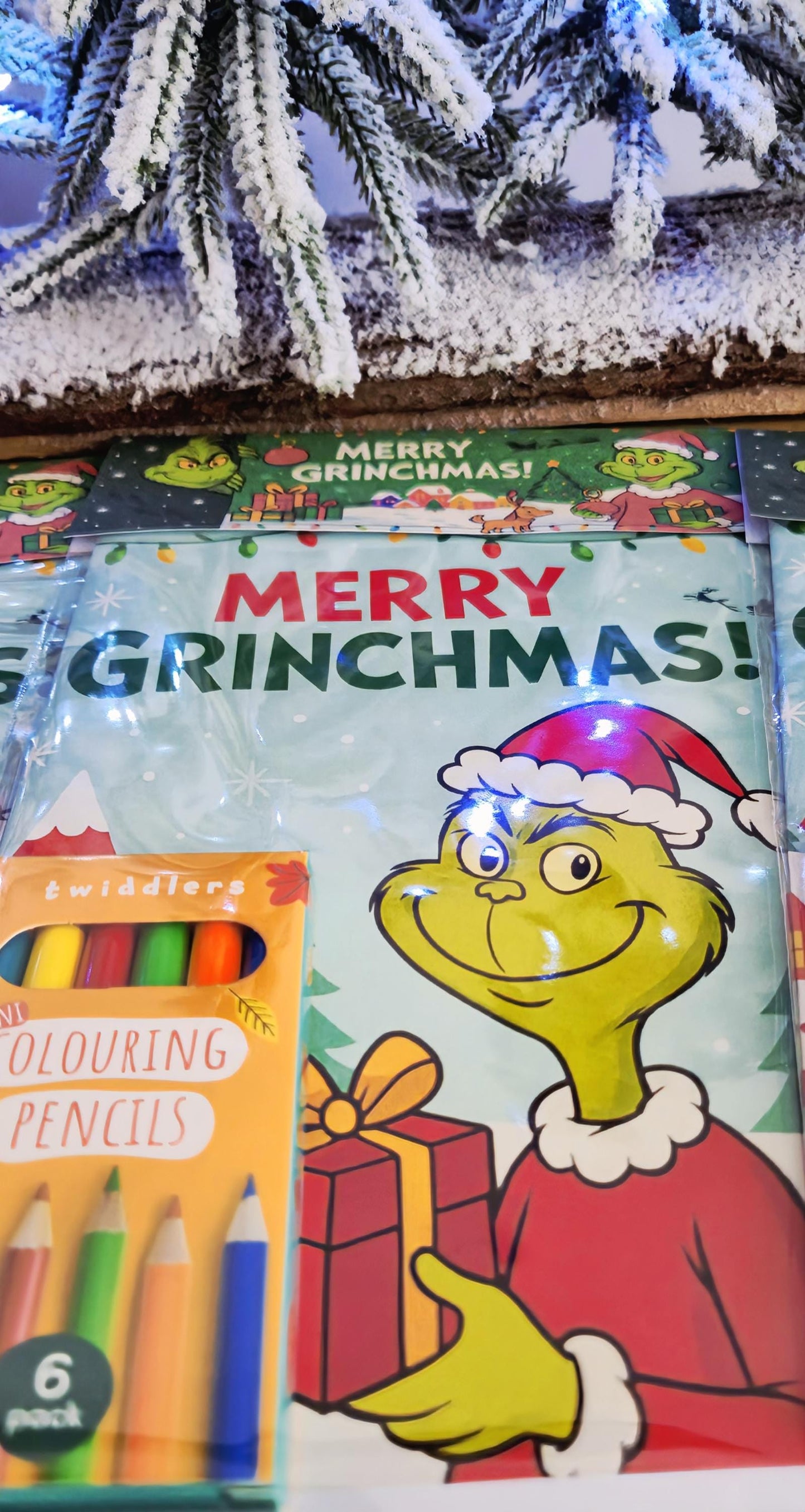 Christmas colouring activity pack - Stocking Filler- Xmas eve box - Grinch-inspired