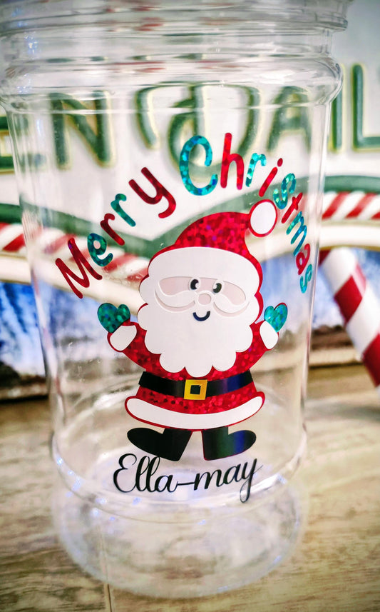 Personalised Grinch-mas sweet jars- Christmas - stocking filler - xmas eve box