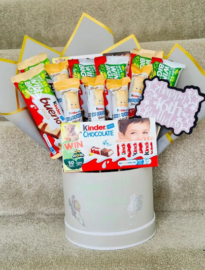 Personalised Kinder Chocolate Hat Box