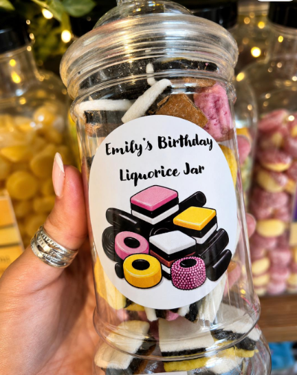Nostalgia personalised Liquorice Jar