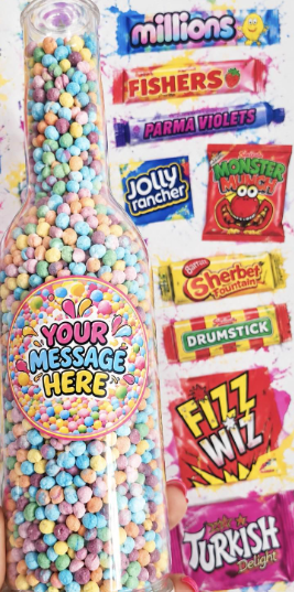 Personalised Millions Sweet Bottle