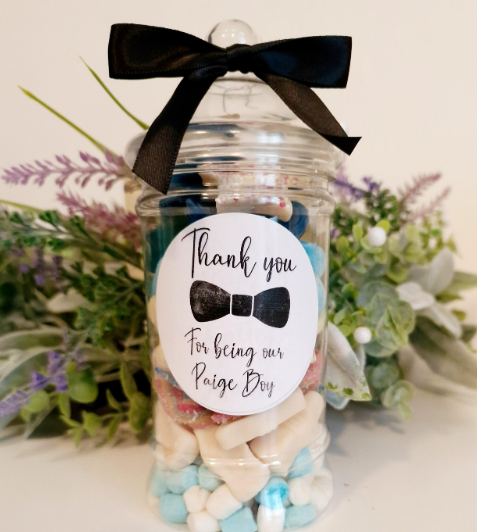Page Boy Sweet Jar | Personalised Wedding Proposal Gift