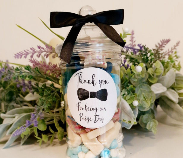 Page Boy Sweet Jar | Personalised Wedding Proposal Gift