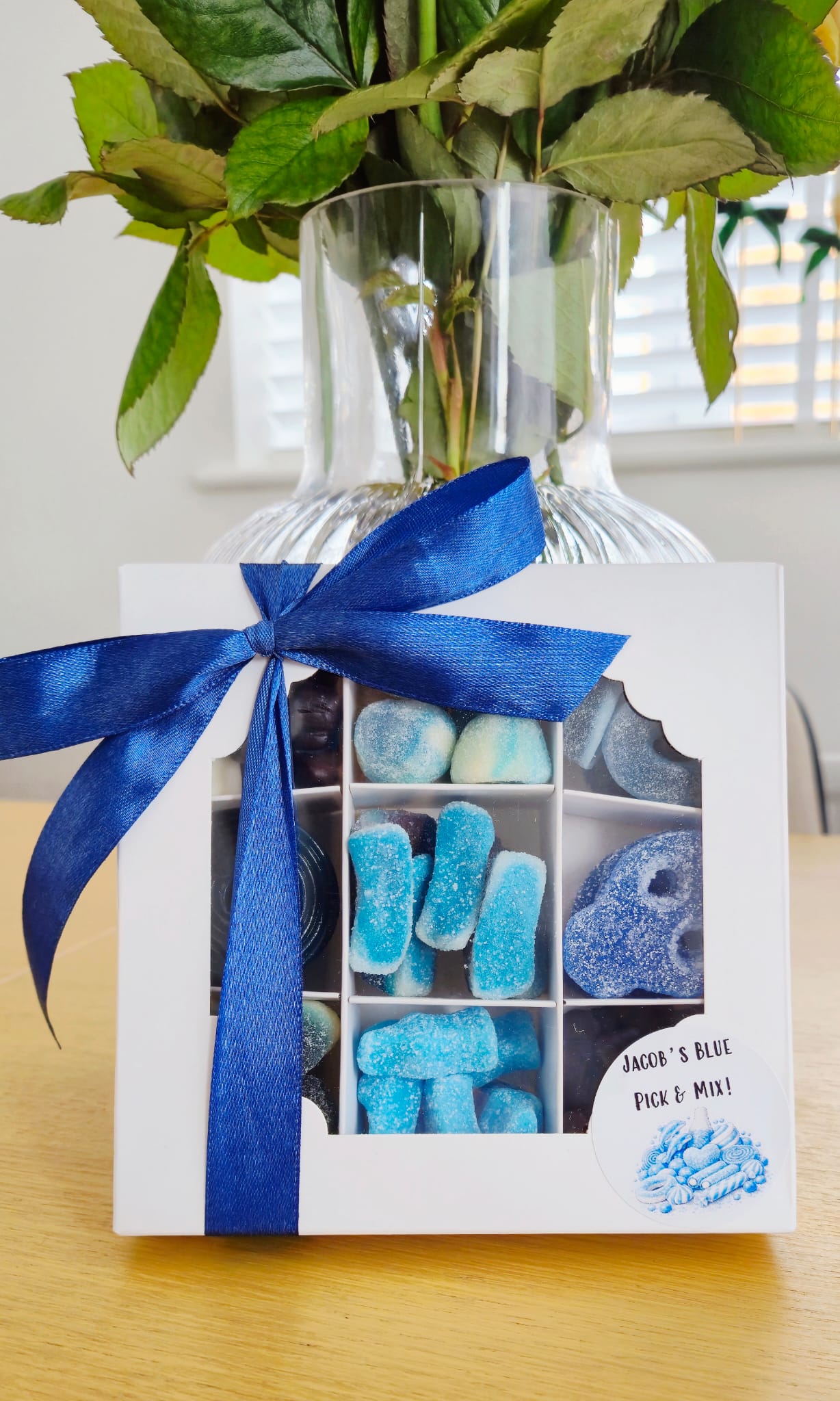 Personalised Blue Pick & Mix Sweet Gift Box