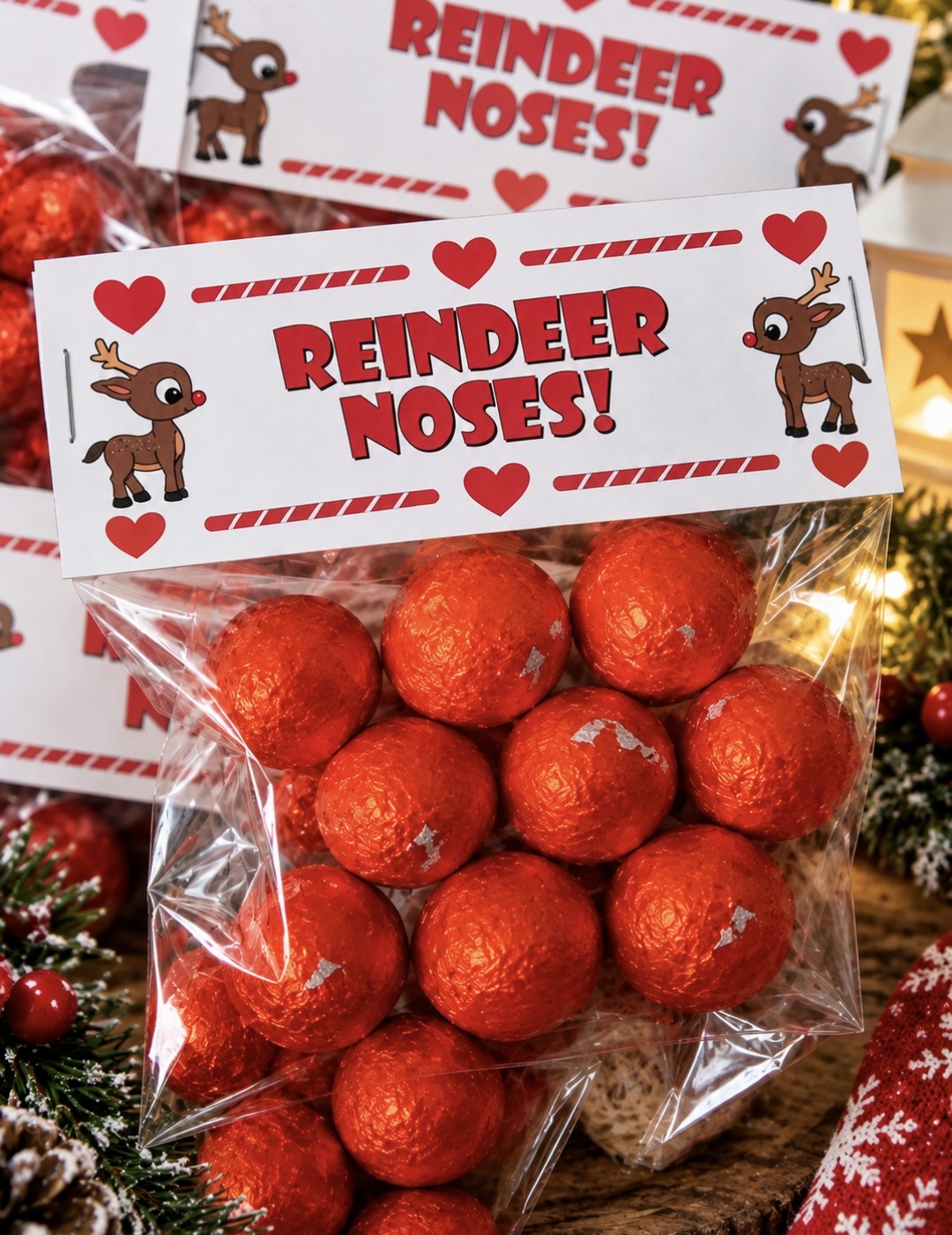 Christmas Sweet Bags | Reindeer, Santa & Elf Treats